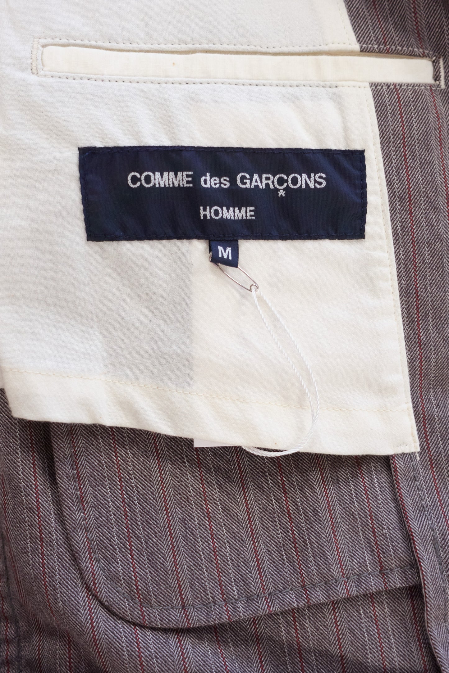 Comme Des Garcons Homme 2003 stripe cotton suit