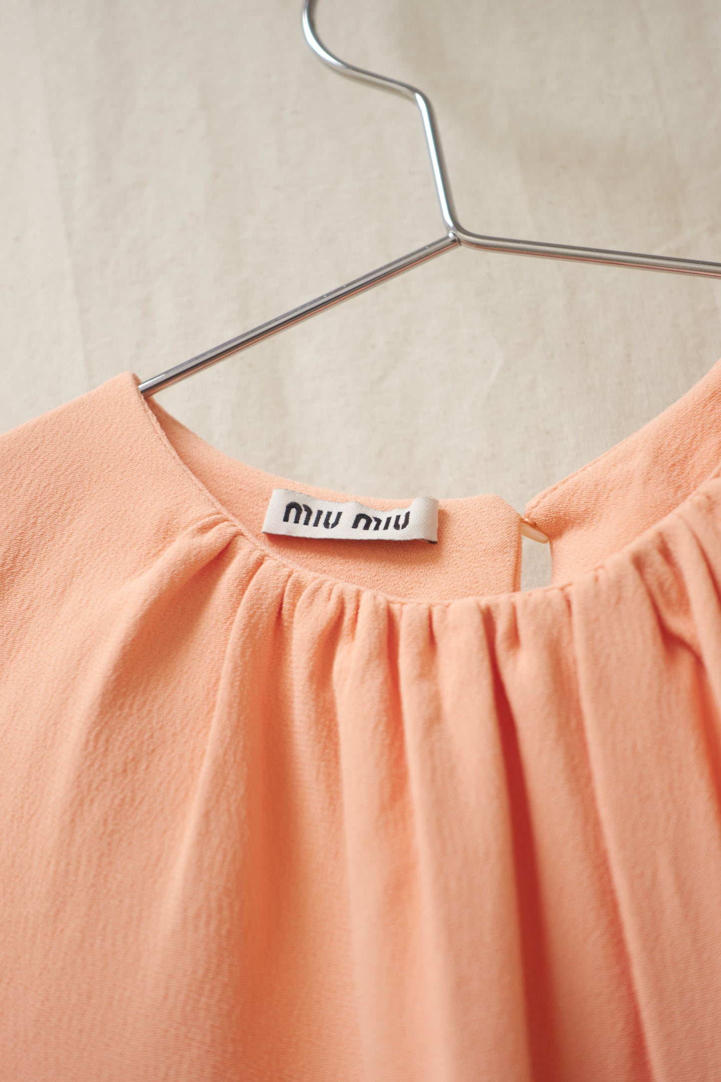 Miu Miu crepe sleeveless top