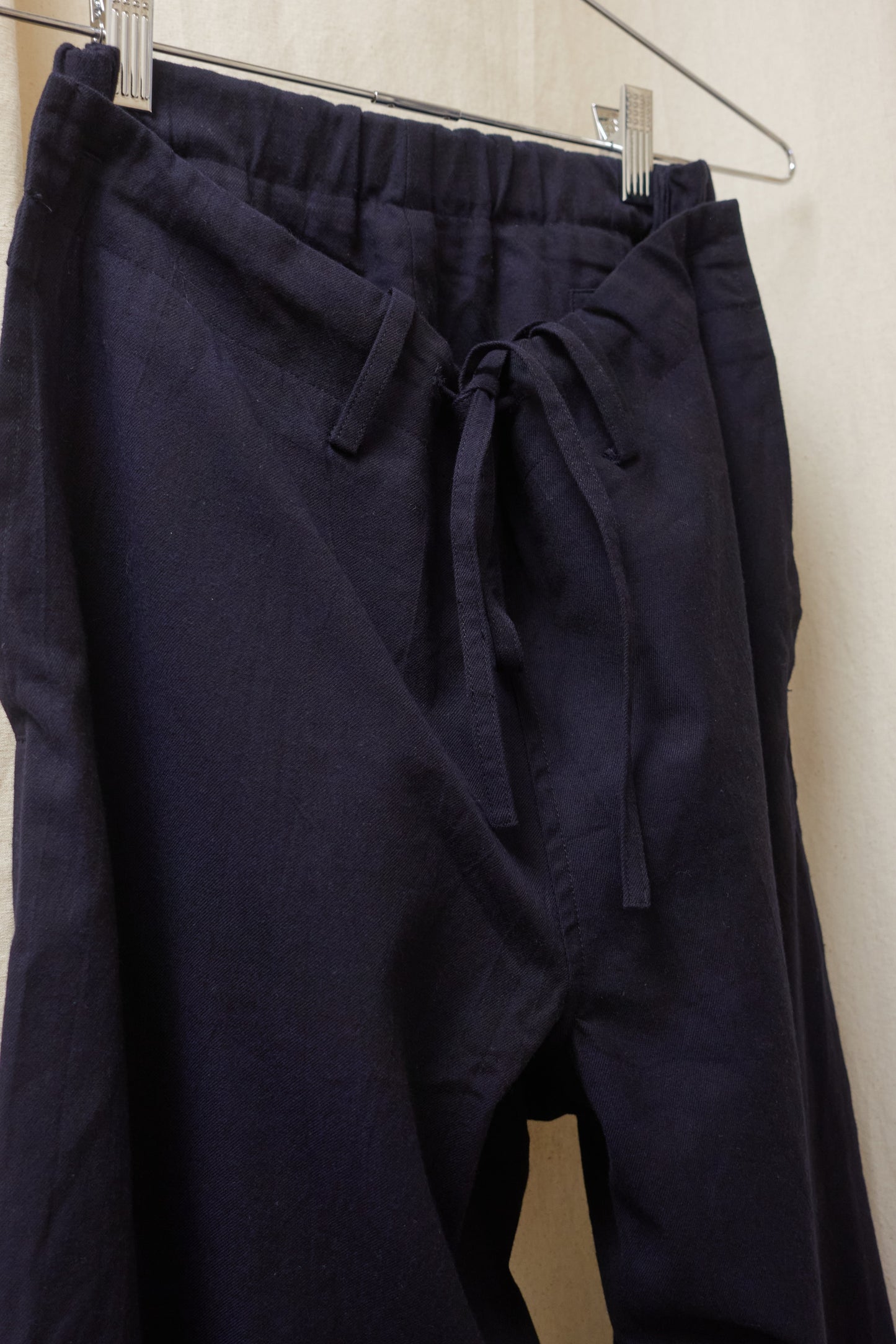 Yohji Yamamoto Y's double waist trousers with drawstring
