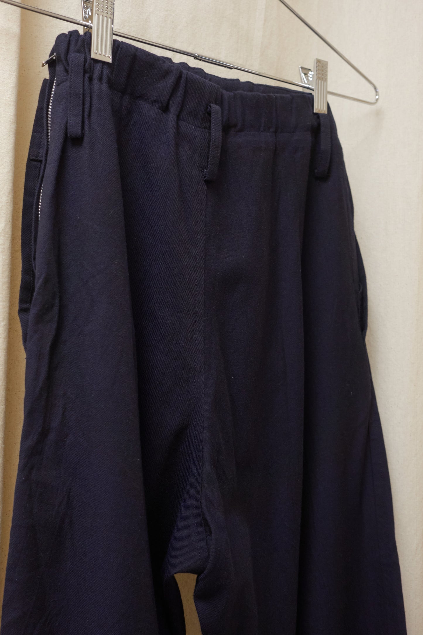 Yohji Yamamoto Y's double waist trousers with drawstring