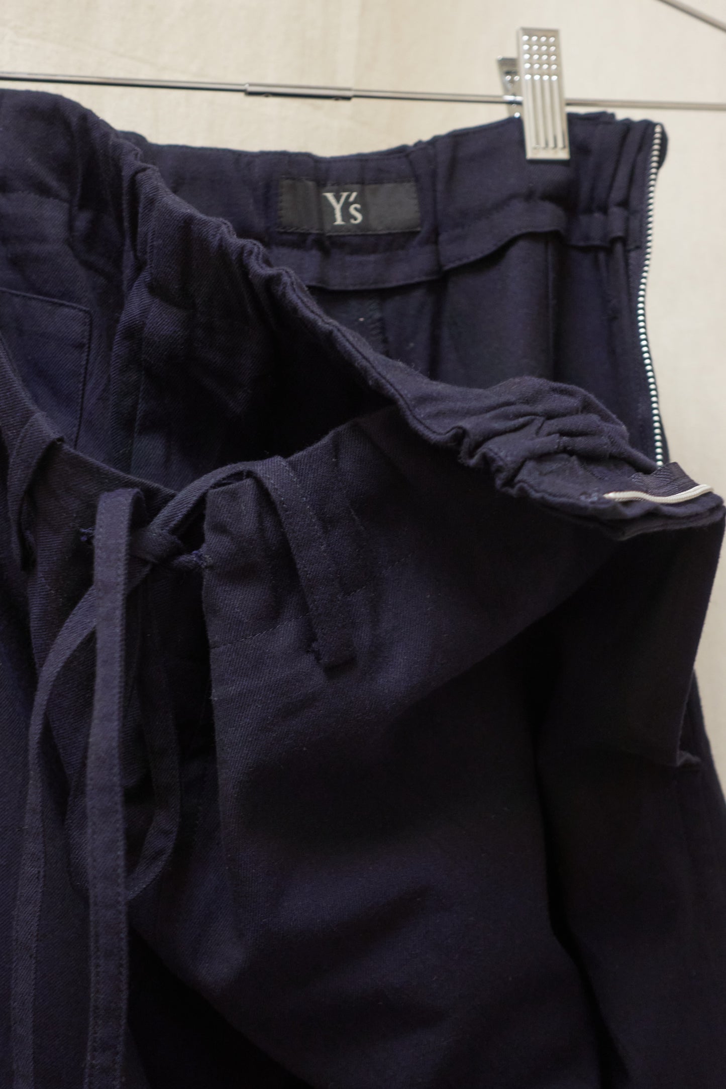 Yohji Yamamoto Y's double waist trousers with drawstring