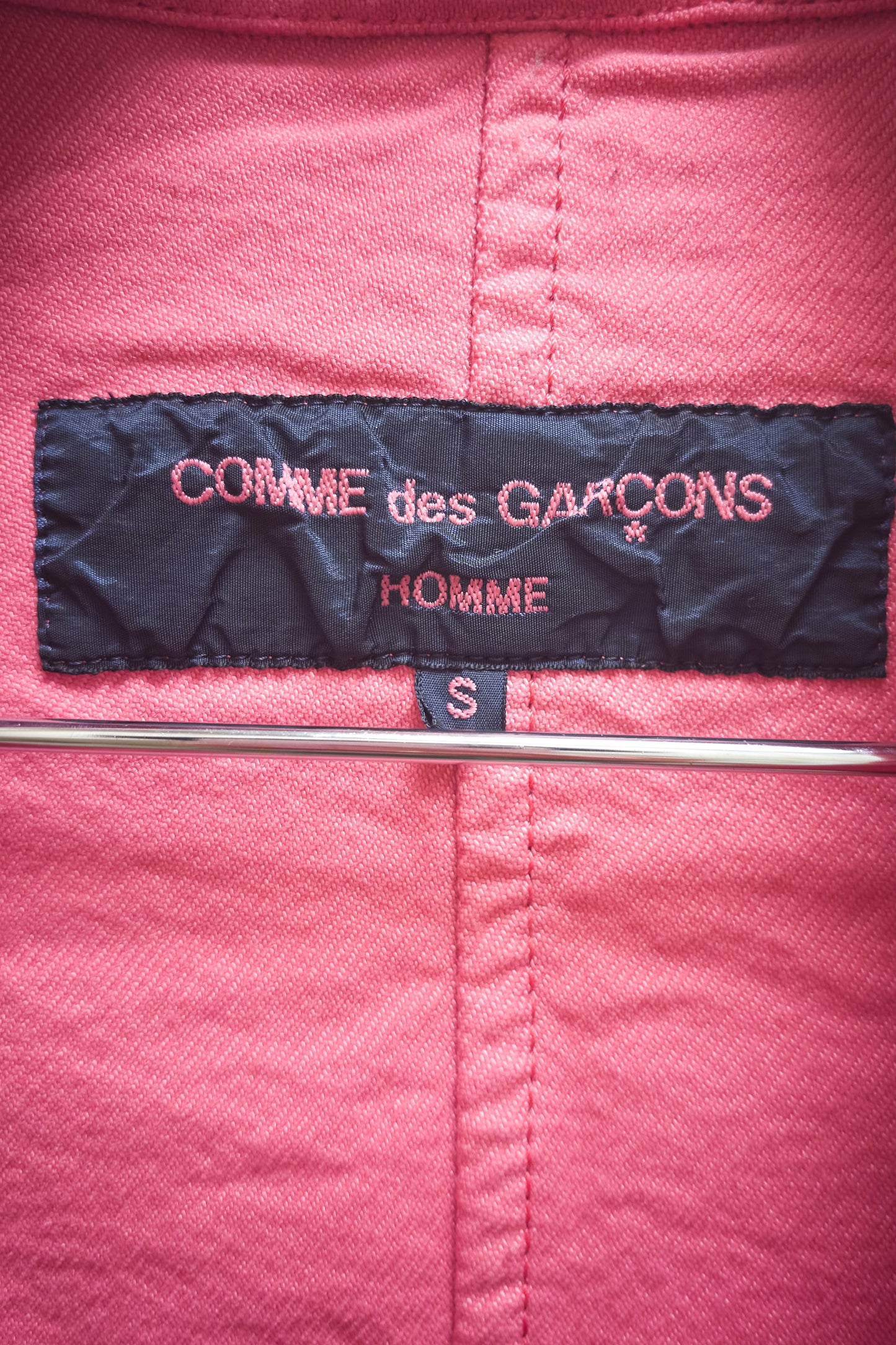 Comme des Garcons Homme reversible deconstructed pink blazer