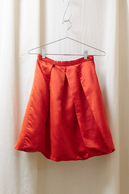 Comme des Garcons Noir 1990 satin ballon skirt