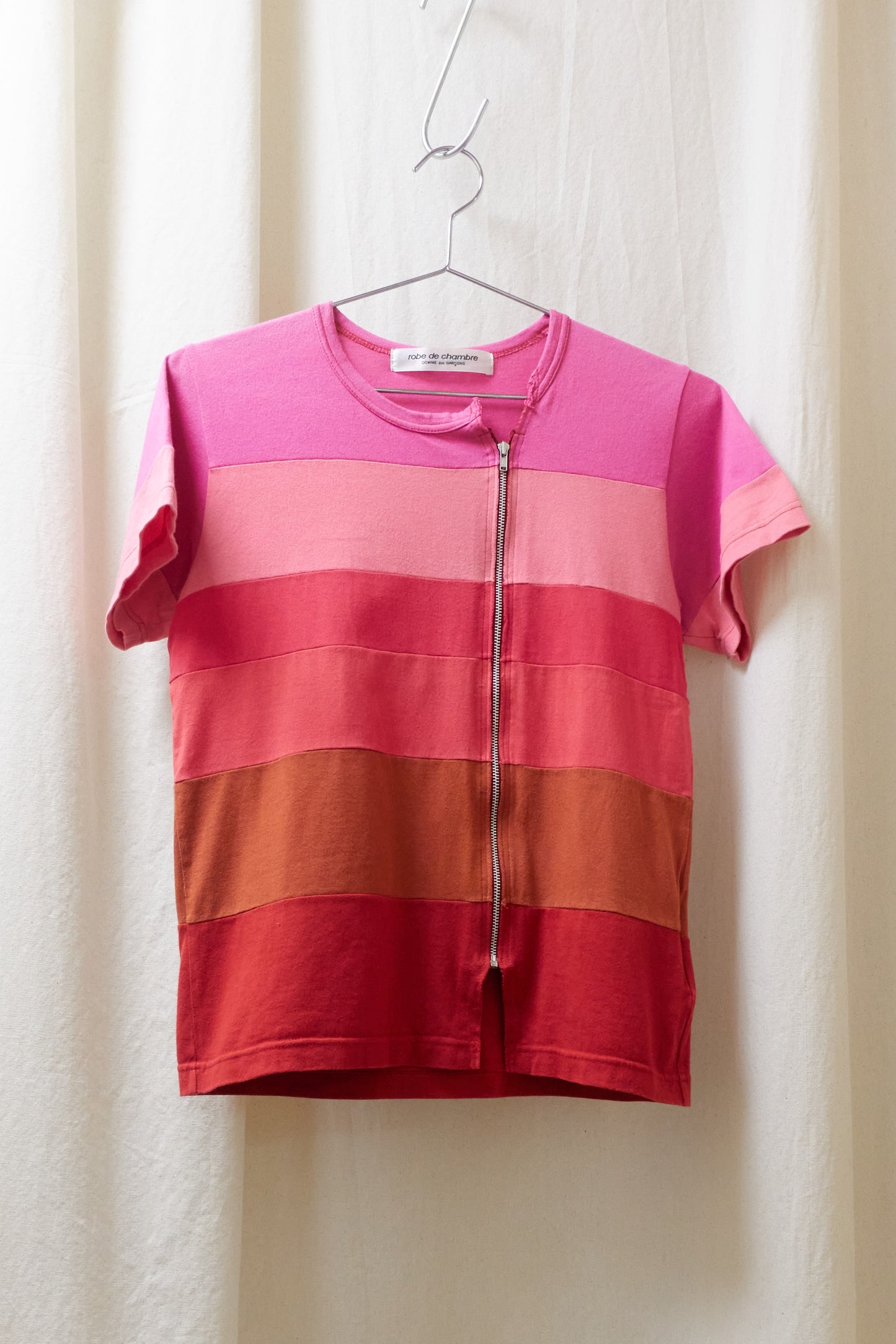 Robe de Chambre Comme des Garcons multi panel zip t-shirt