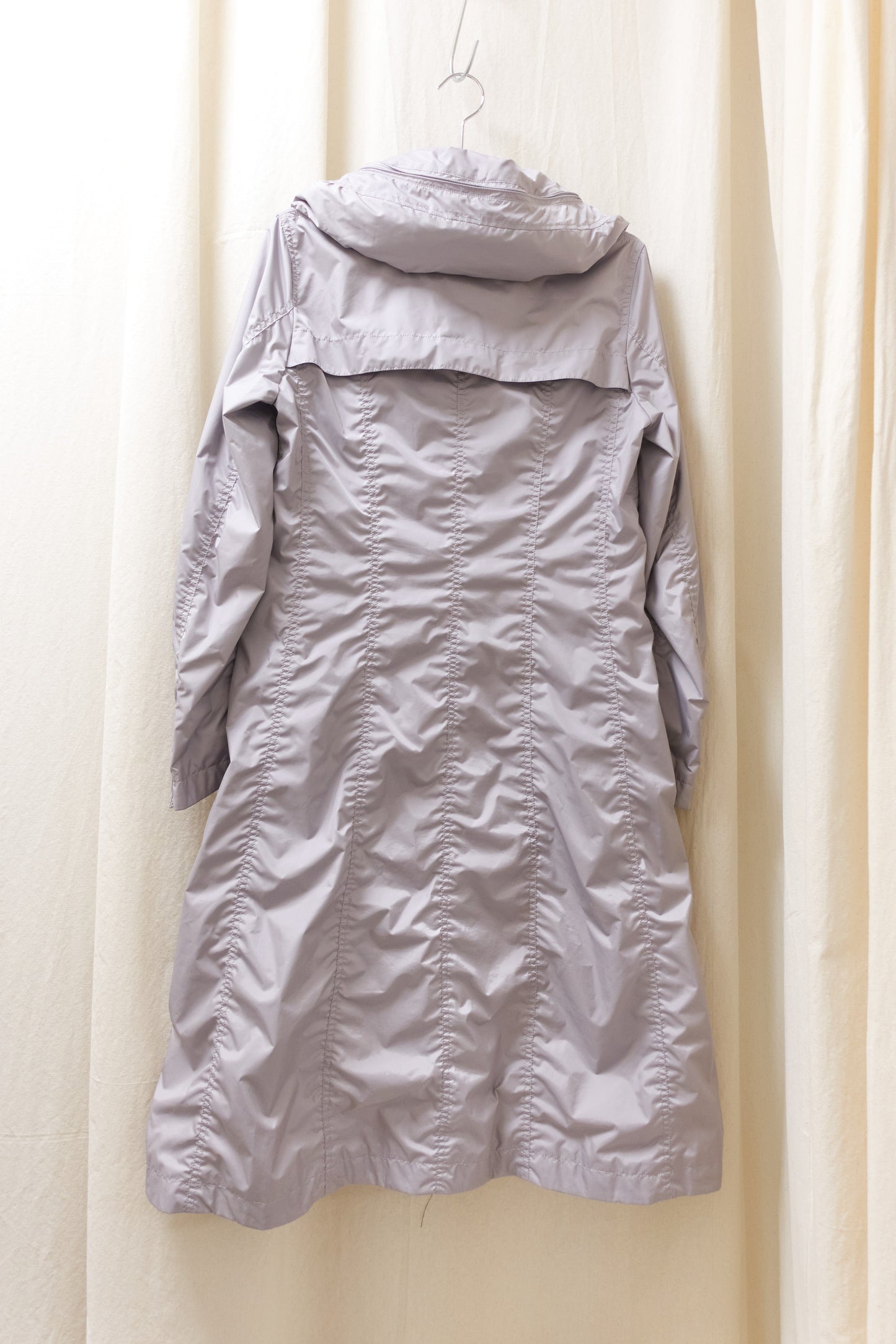 Issey Miyake parachute coat with full length zips