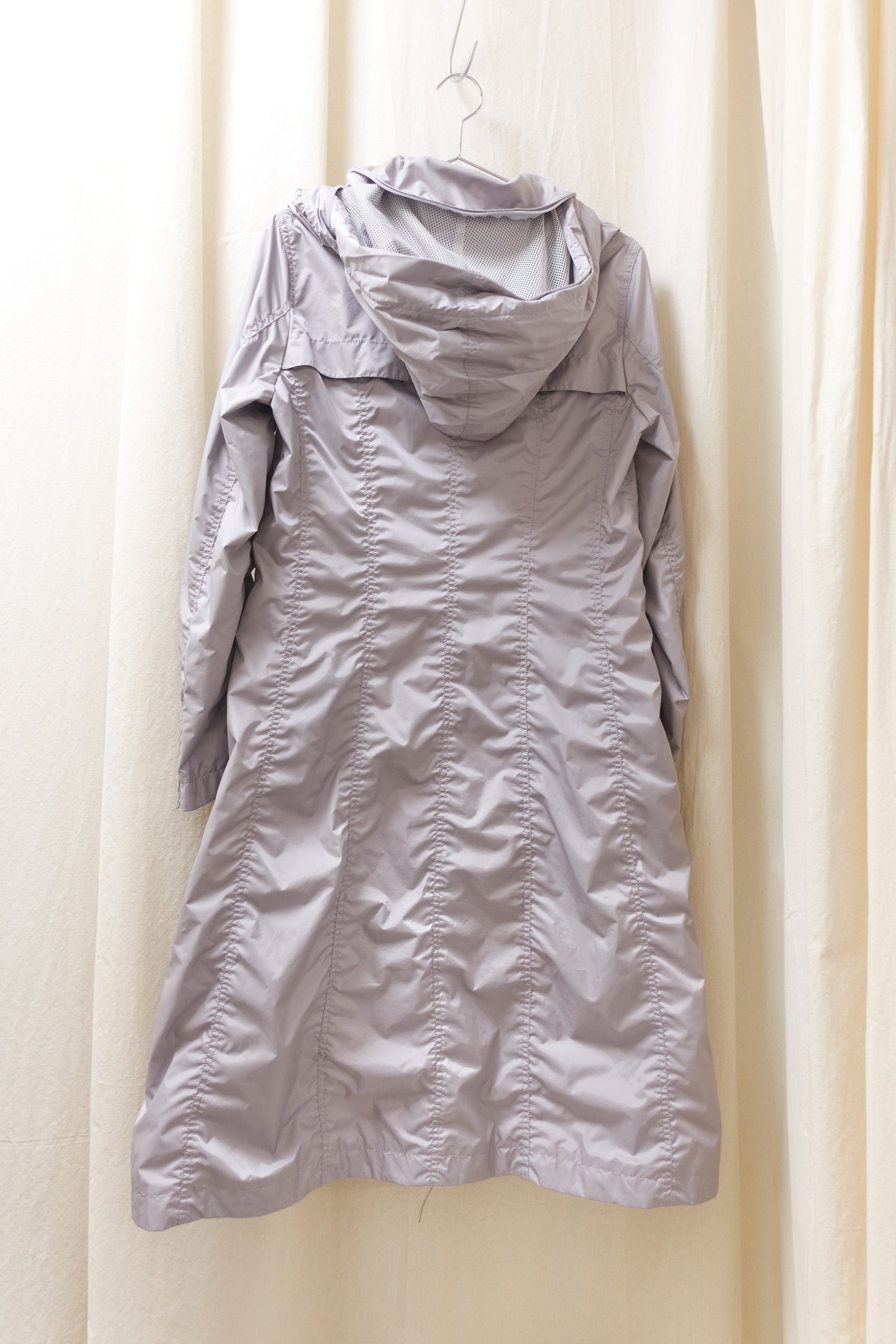 Issey Miyake parachute coat with full length zips