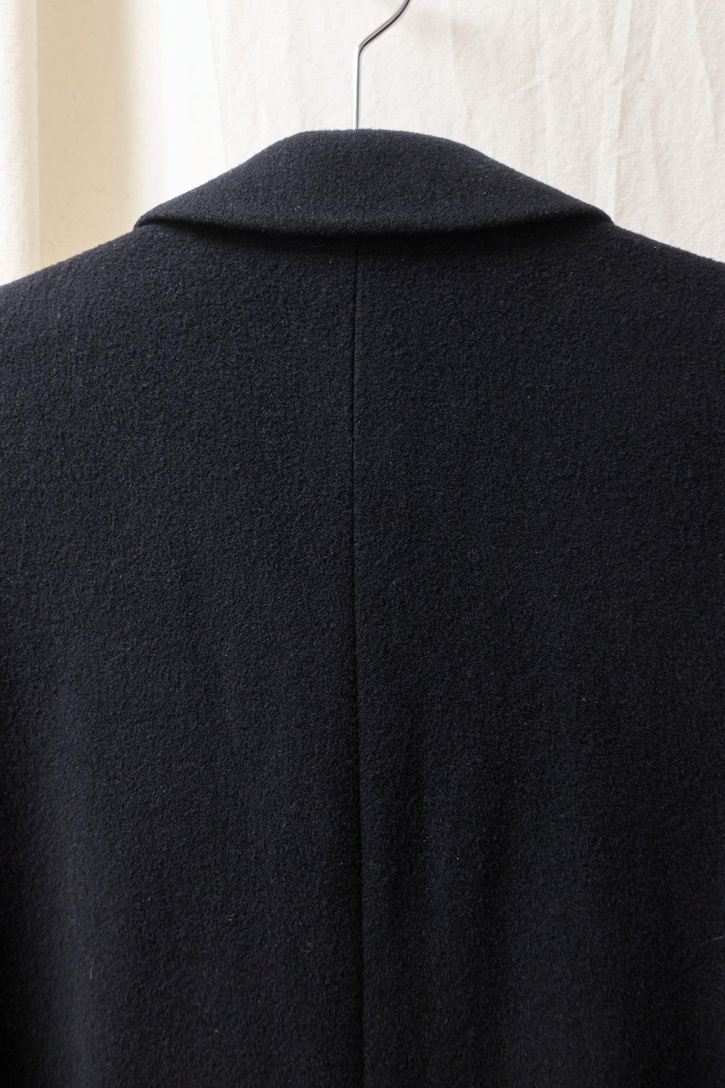 Jun Men long melton wool chester coat