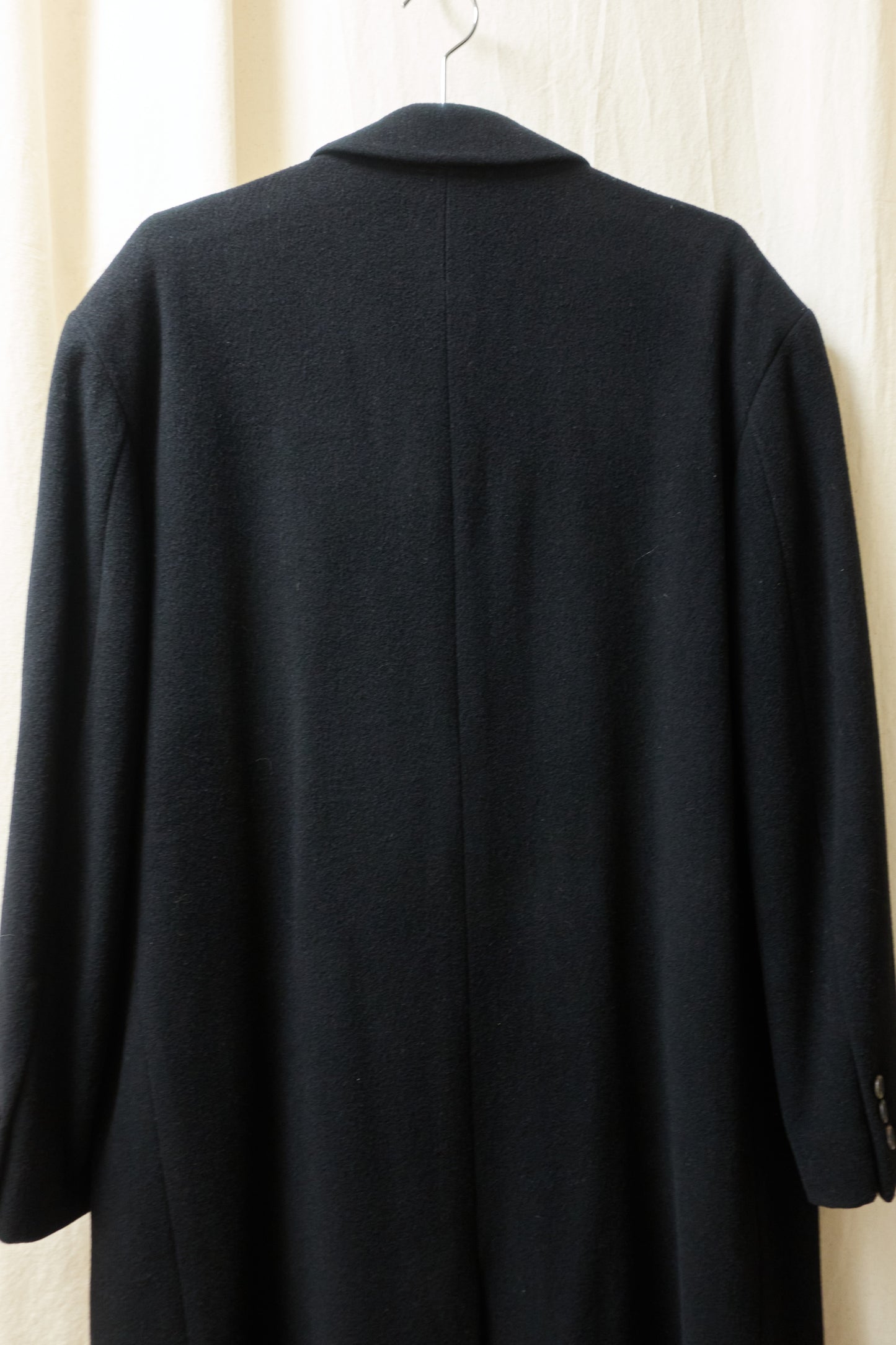 Jun Men long melton wool chester coat