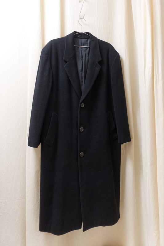 Jun Men long melton wool chester coat