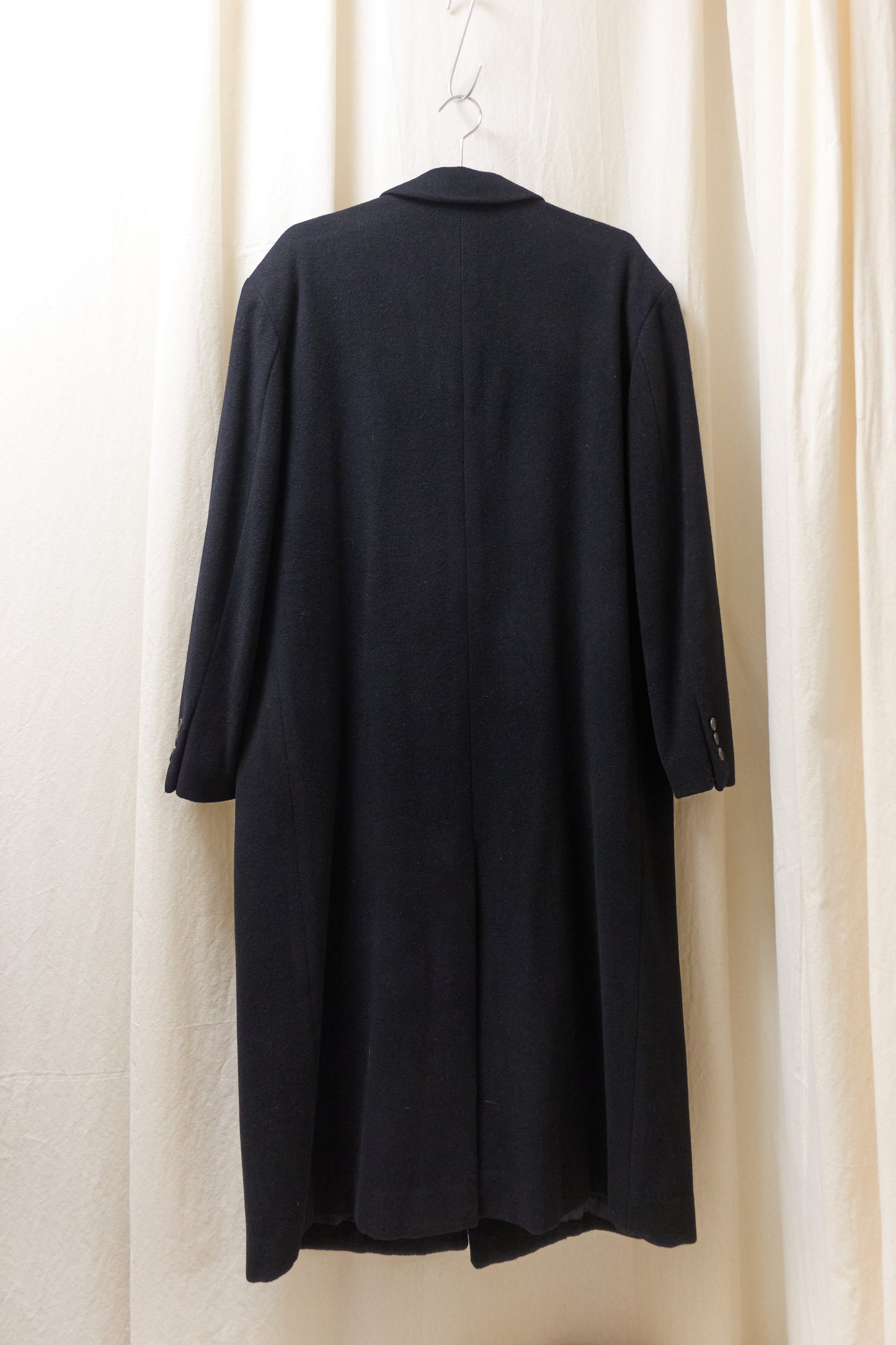 Jun Men long melton wool chester coat