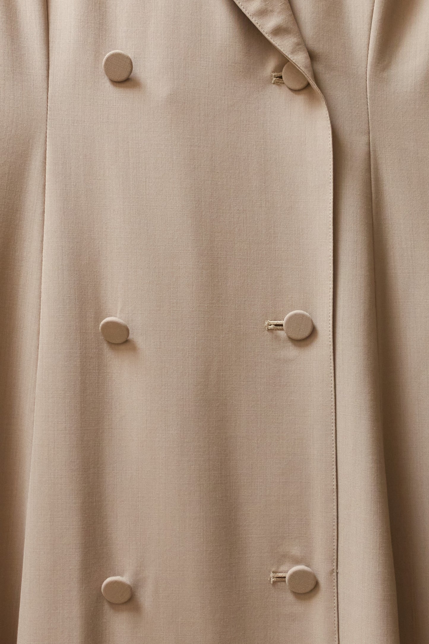 Madame Nicole full length coat with embroidery lapel detail