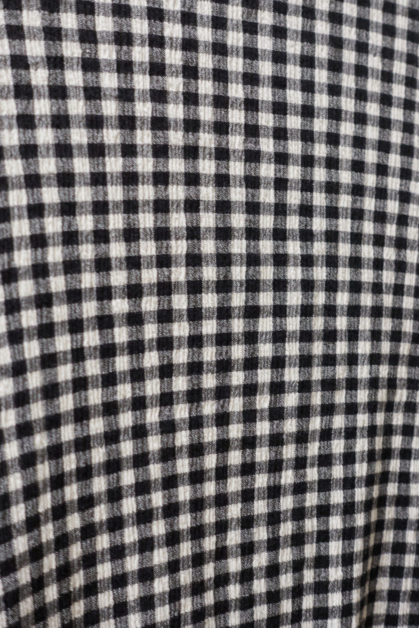 Tsumori Chisato check crinkle longsleeve dress