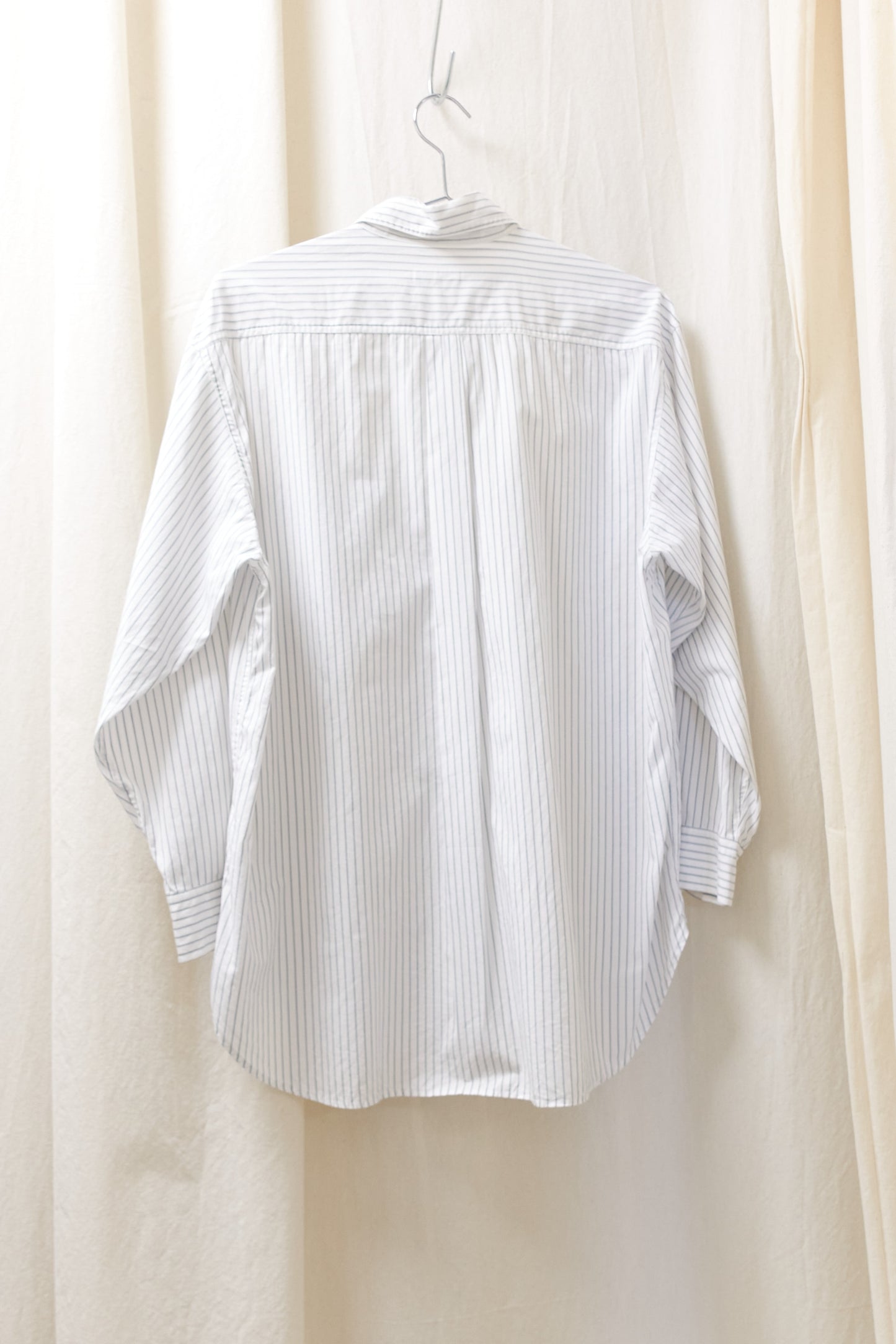 Yohji Yamamoto 'The Ginza Story' large button stripe shirt