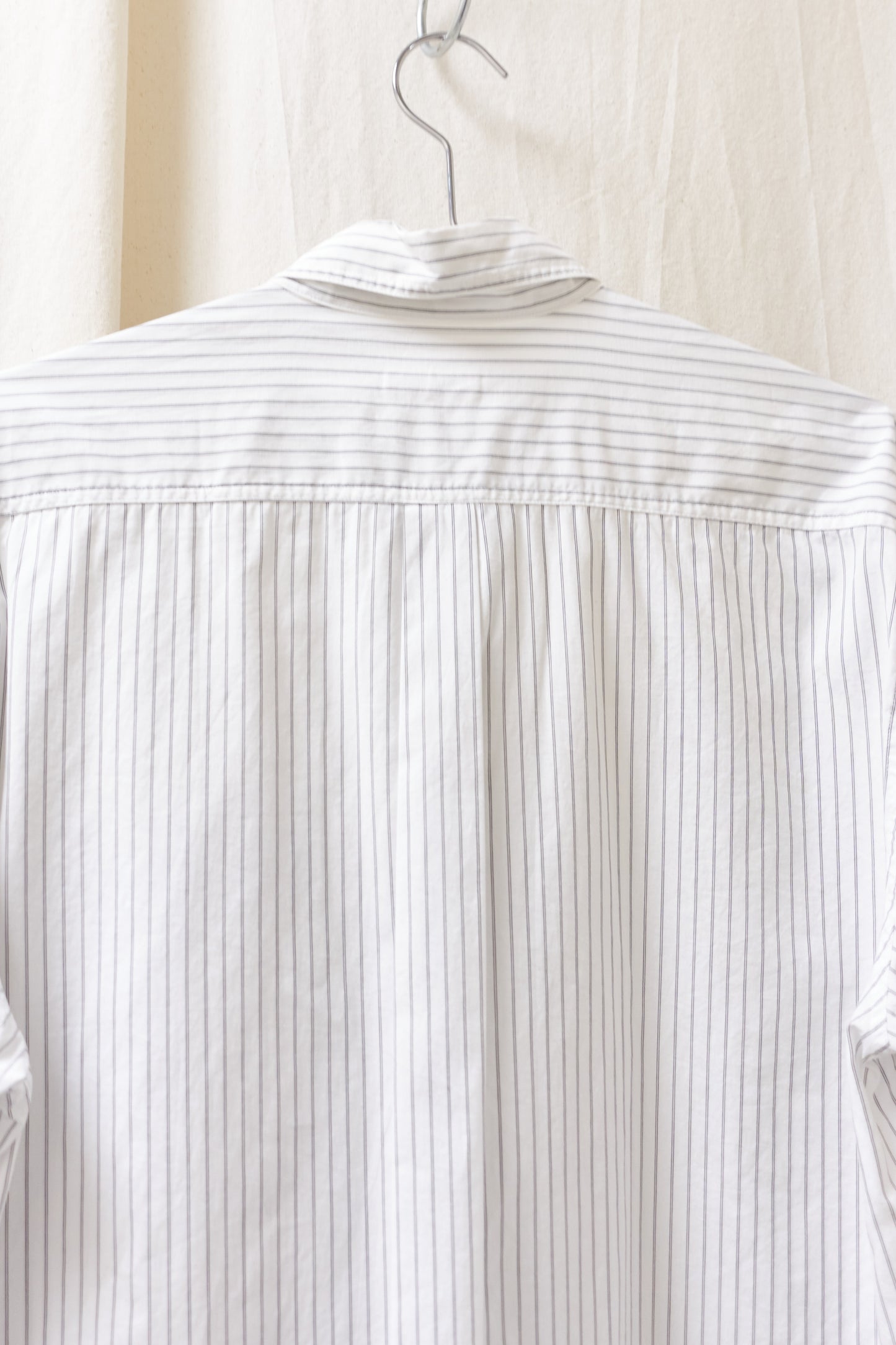 Yohji Yamamoto 'The Ginza Story' large button stripe shirt