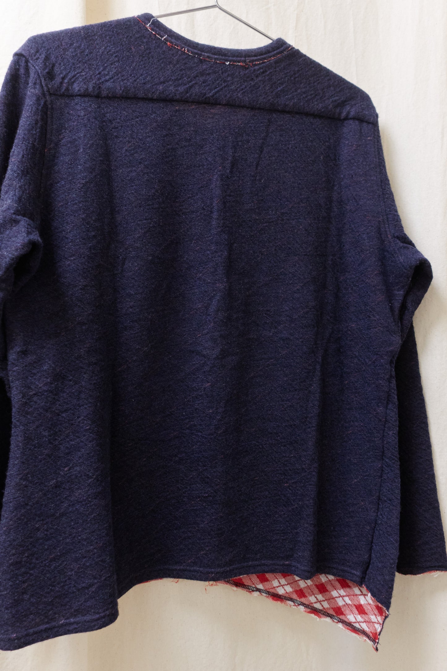 Yohji Yamamoto Y’s deconstructed knit plaid jumper