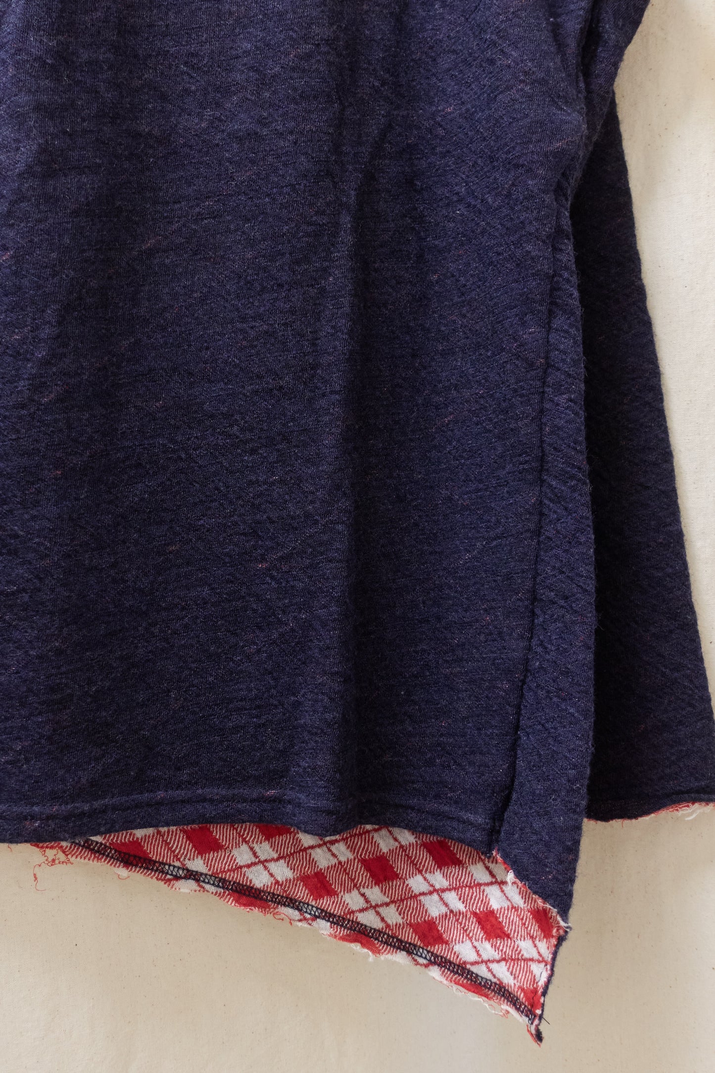 Yohji Yamamoto Y’s deconstructed knit plaid jumper
