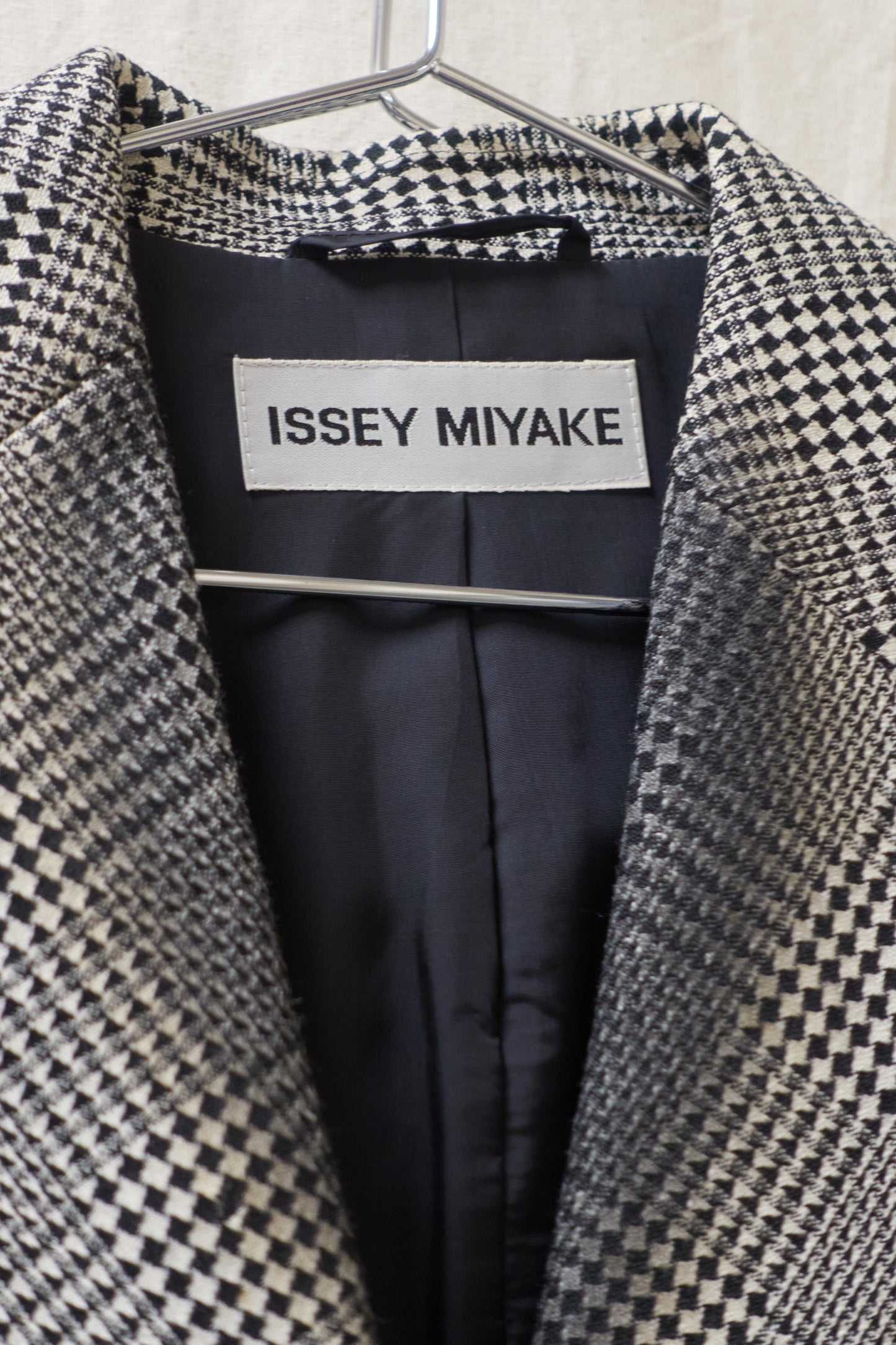 Issey Miyake c.1990s trouser suit with dyed black sections