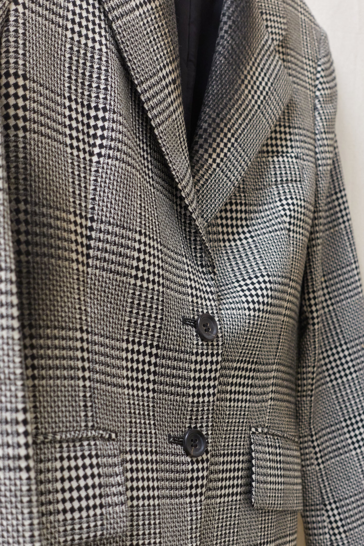 Issey Miyake c.1990s trouser suit with dyed black sections