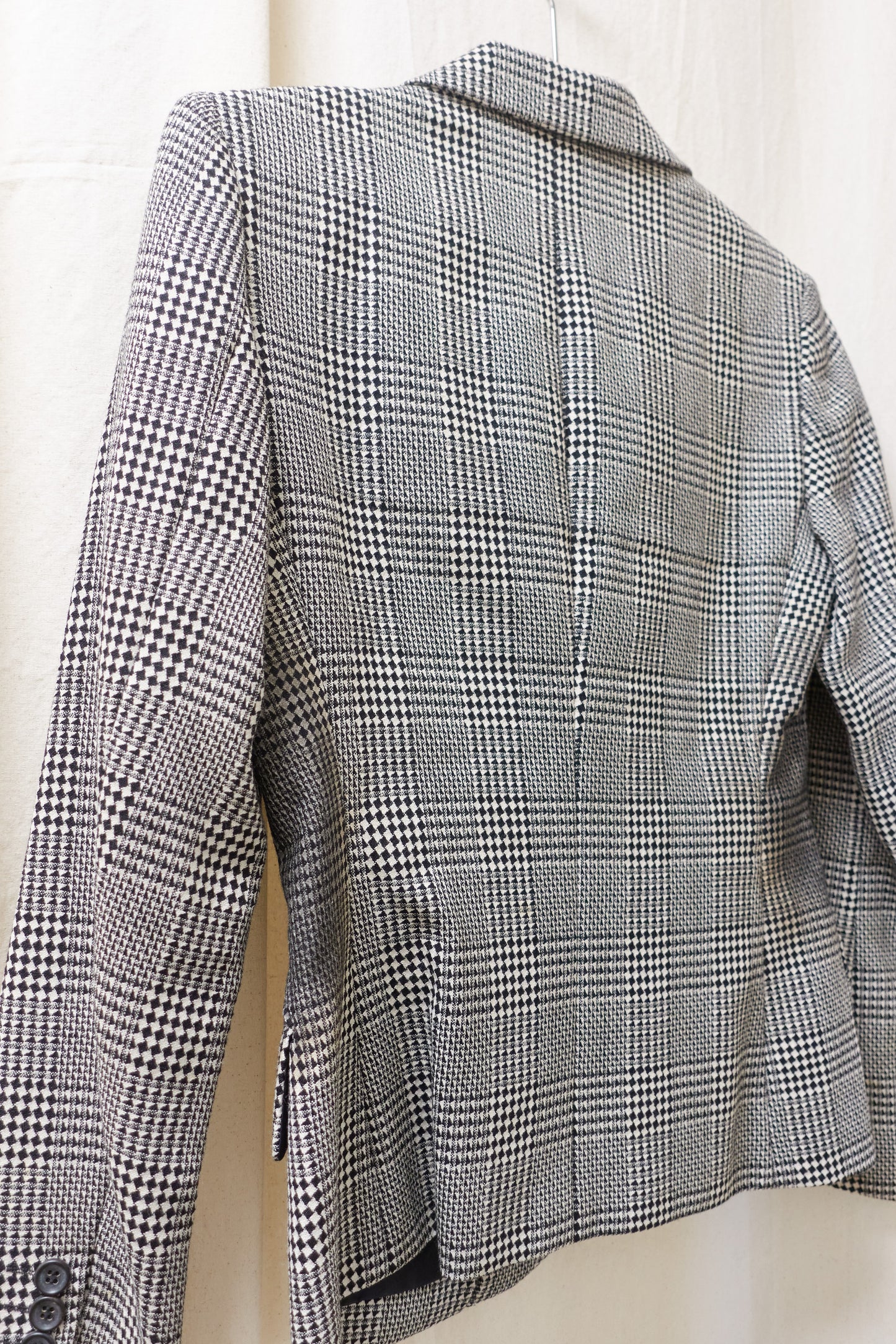 Issey Miyake c.1990s trouser suit with dyed black sections