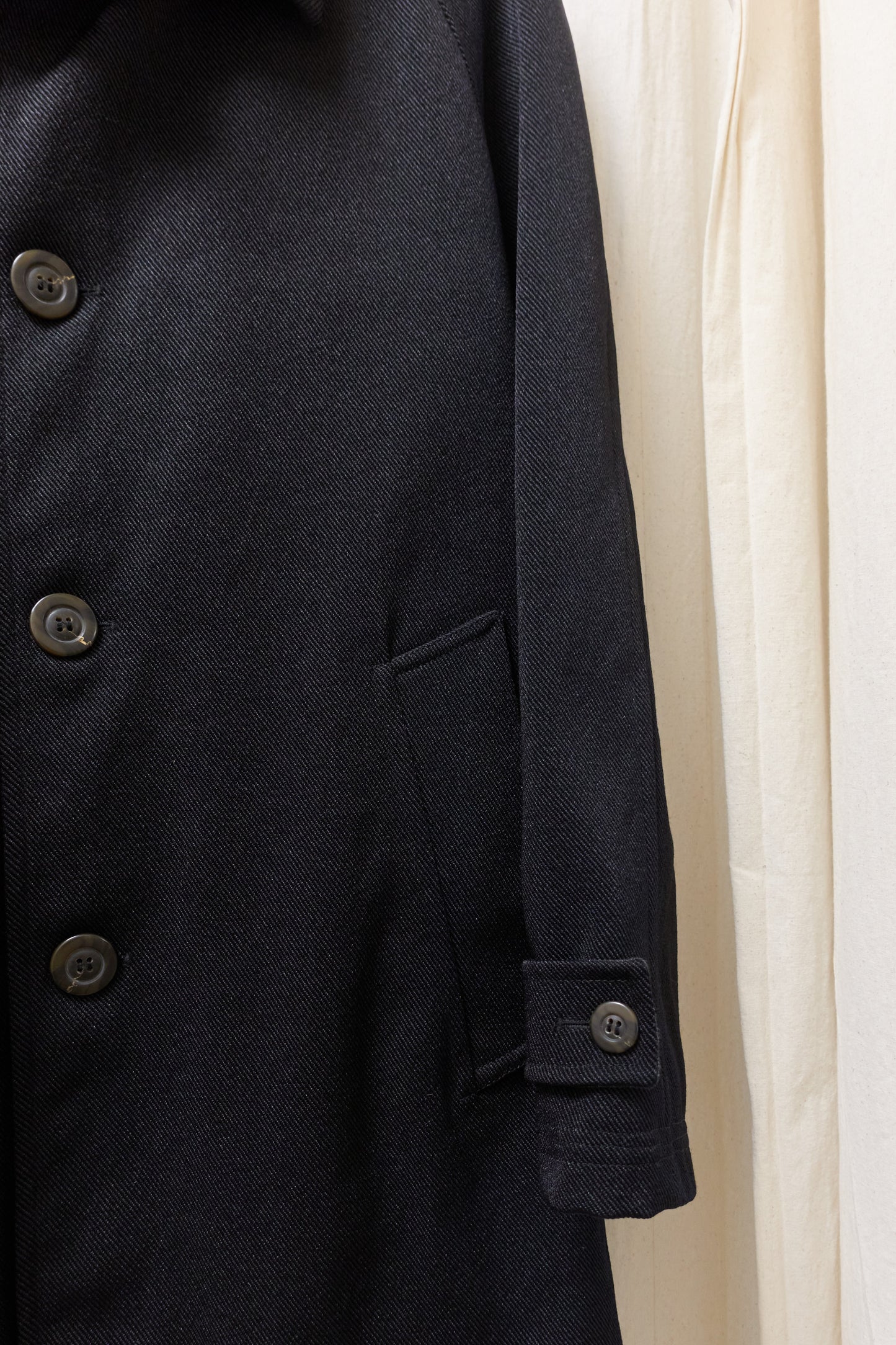 Kenzo Homme 1990s ballistic nylon quilted car coat