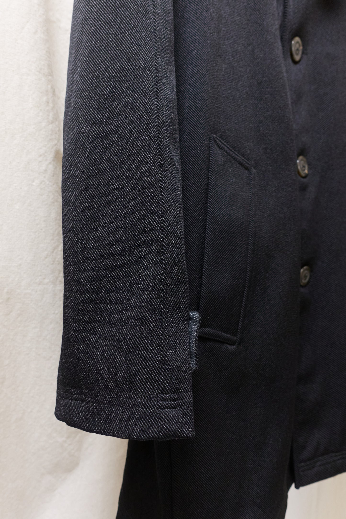 Kenzo Homme 1990s ballistic nylon quilted car coat