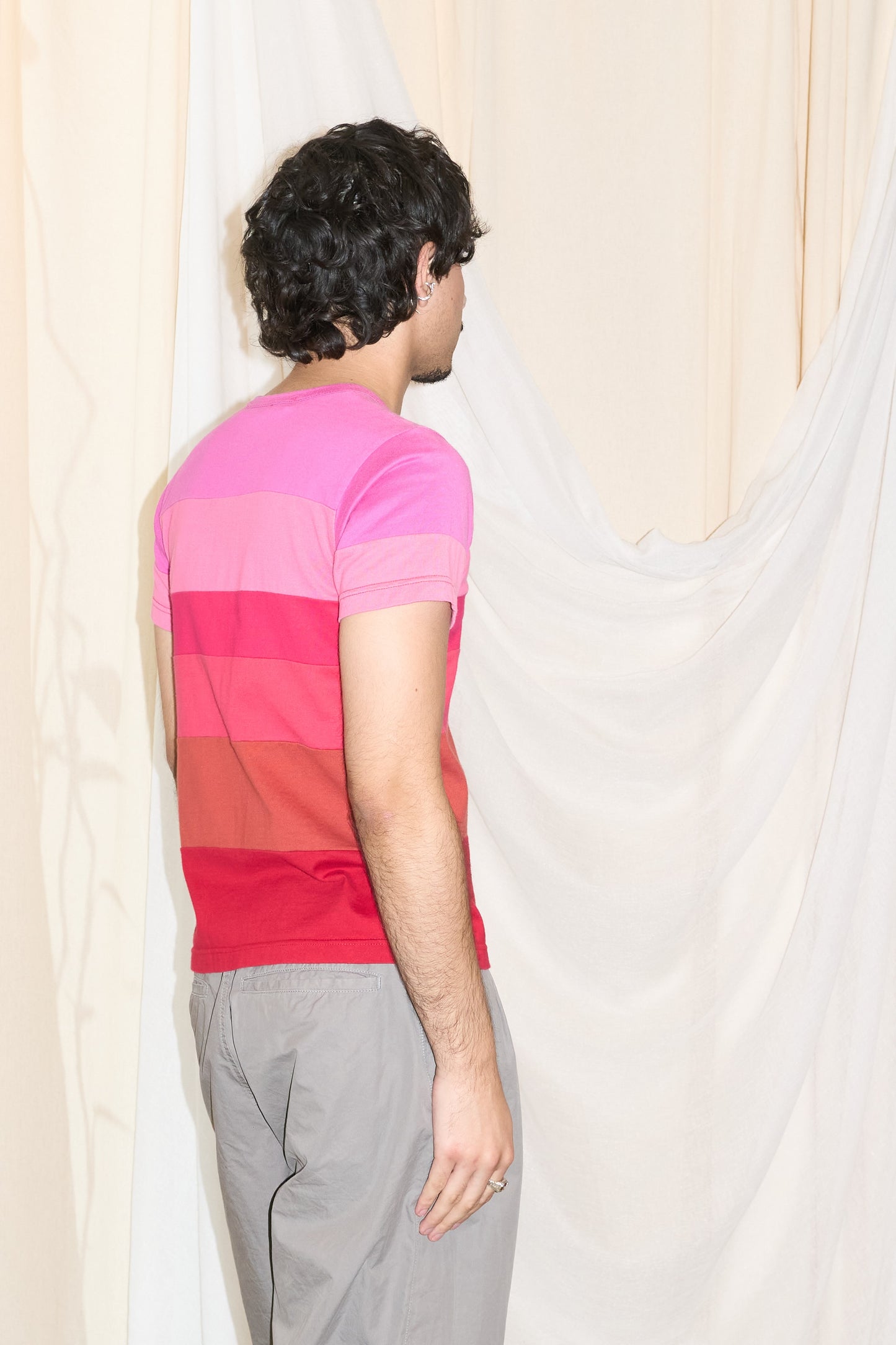 Robe de Chambre Comme des Garcons multi panel zip t-shirt
