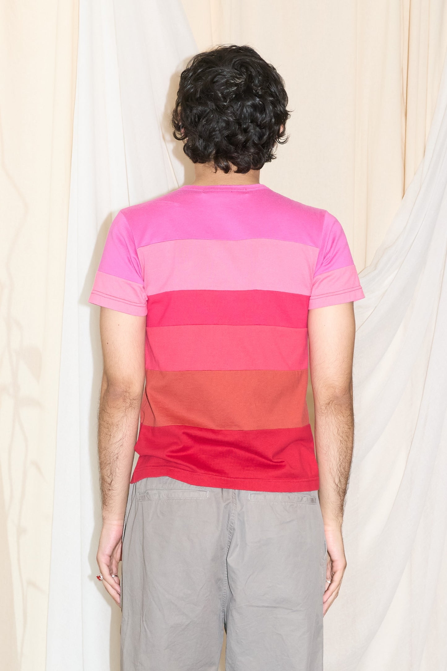 Robe de Chambre Comme des Garcons multi panel zip t-shirt