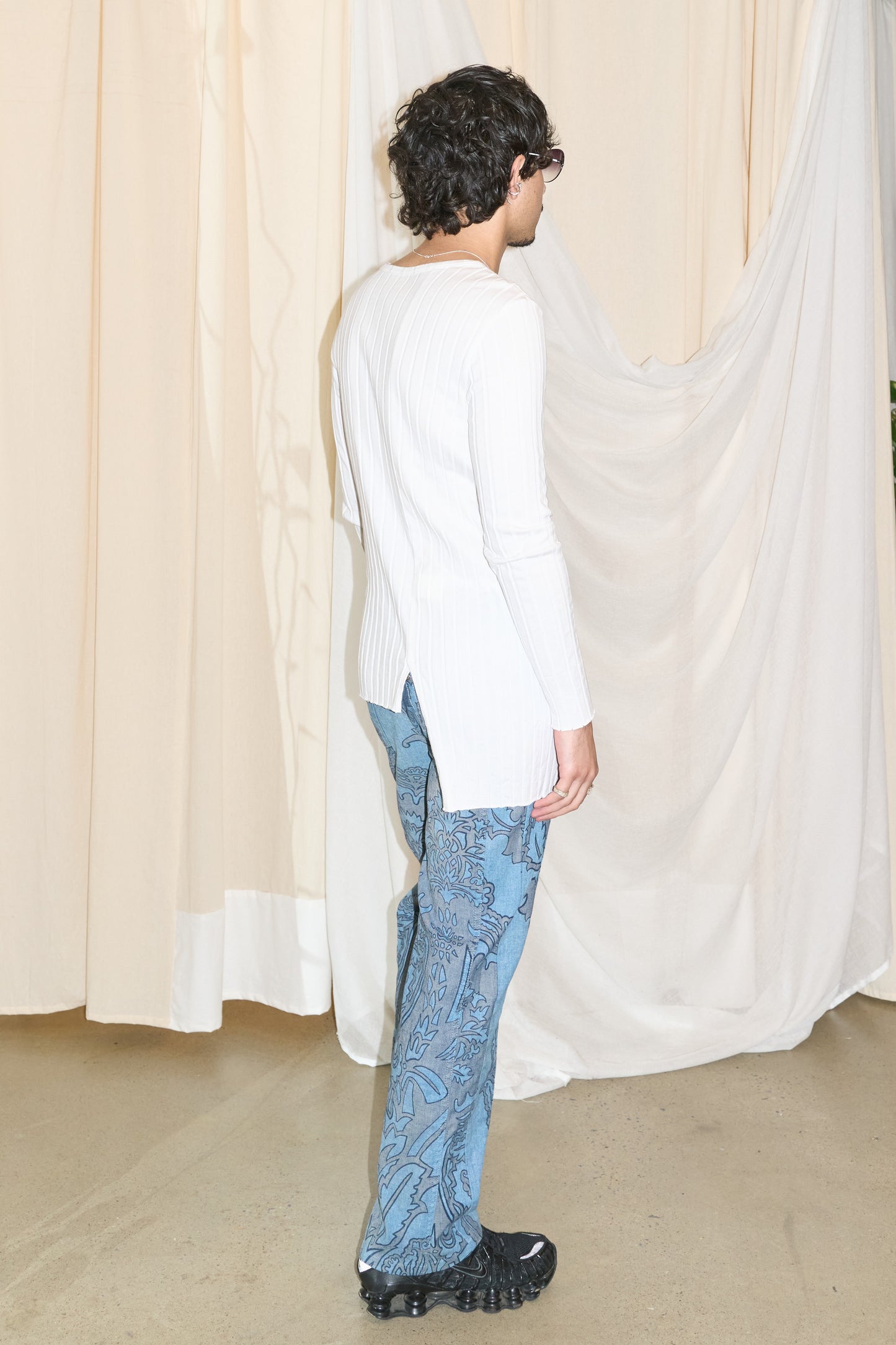 Vivienne Westwood Anglomania denim damask trousers