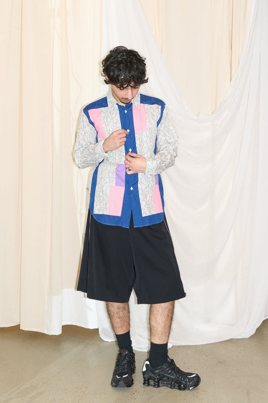 Comme des Garcons Homme Deux paisley patchwork shirt
