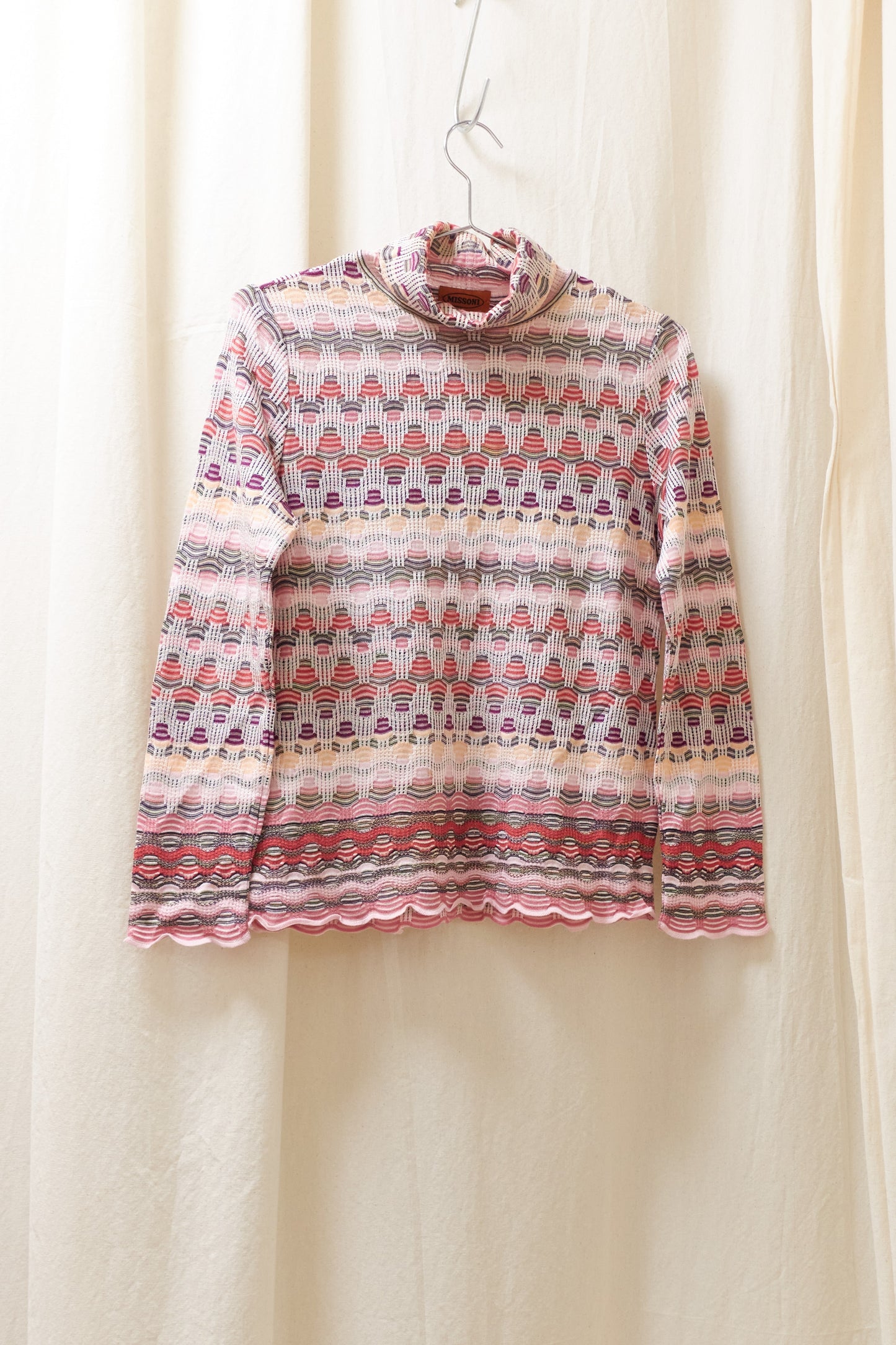 Missoni multicolour textural knit turtleneck
