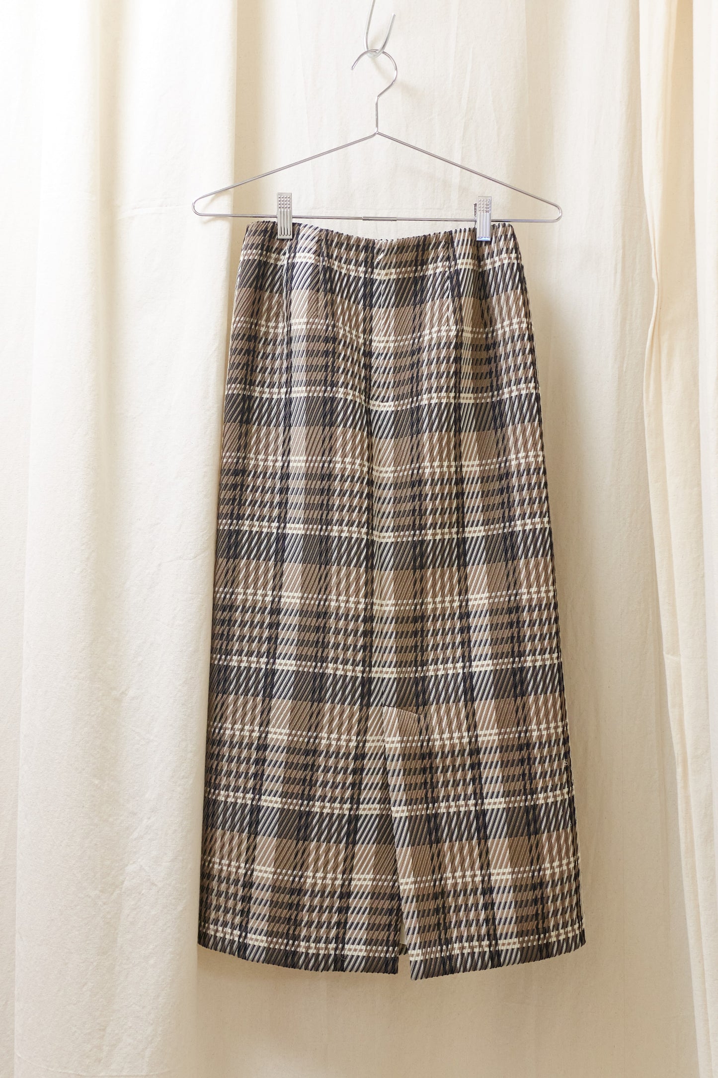 Tricot Comme des Garcons 1996 'plaid' midi skirt