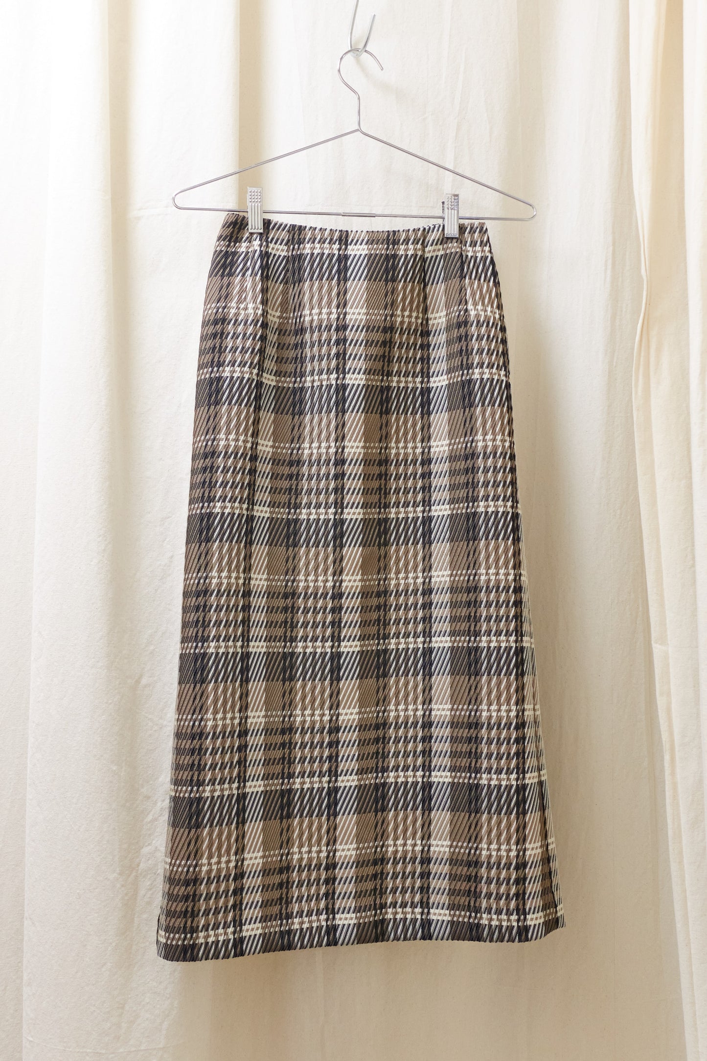 Tricot Comme des Garcons 1996 'plaid' midi skirt