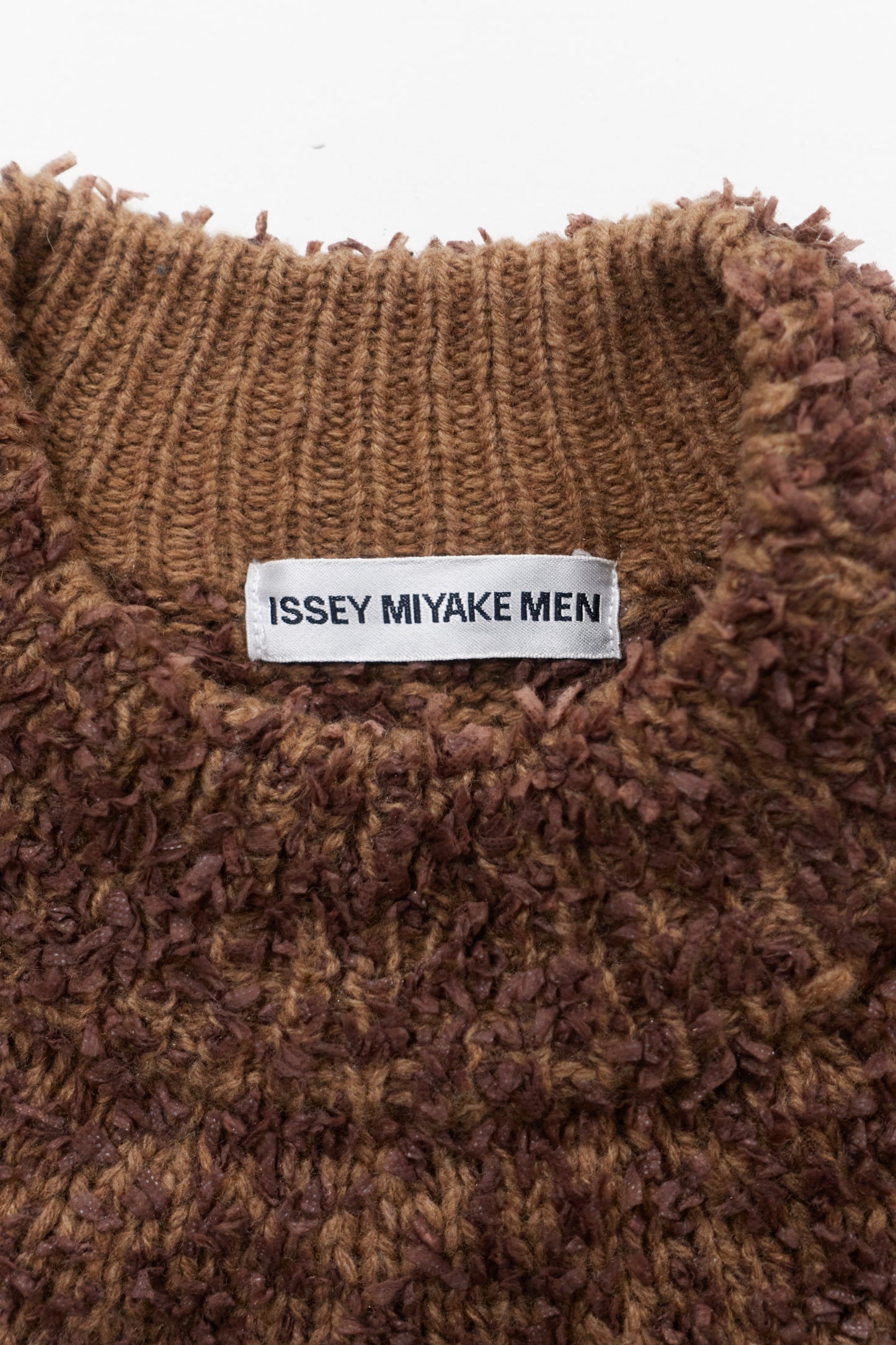 Issey Miyake Men 1996 textural rib knit jumper