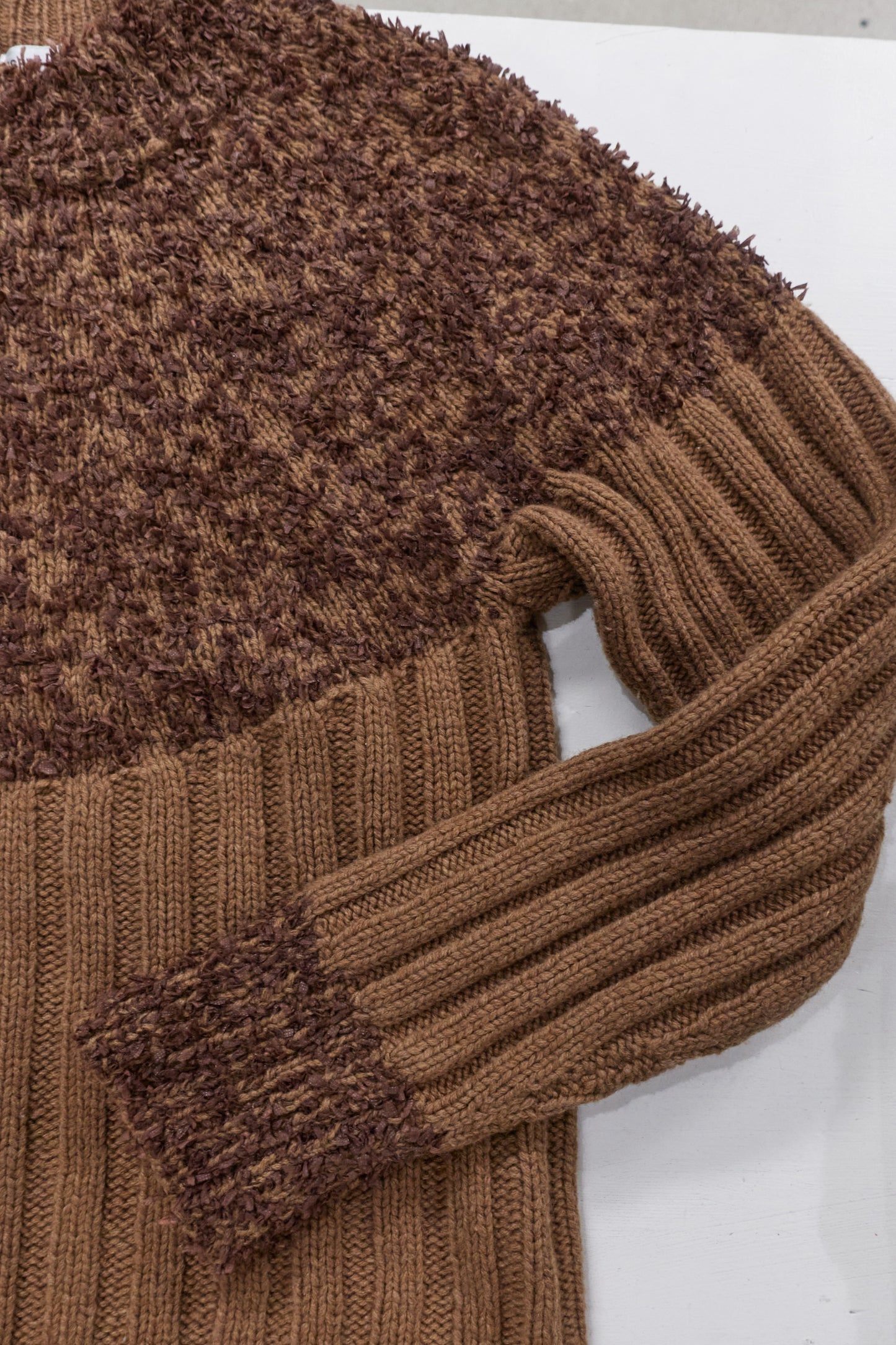 Issey Miyake Men 1996 textural rib knit jumper
