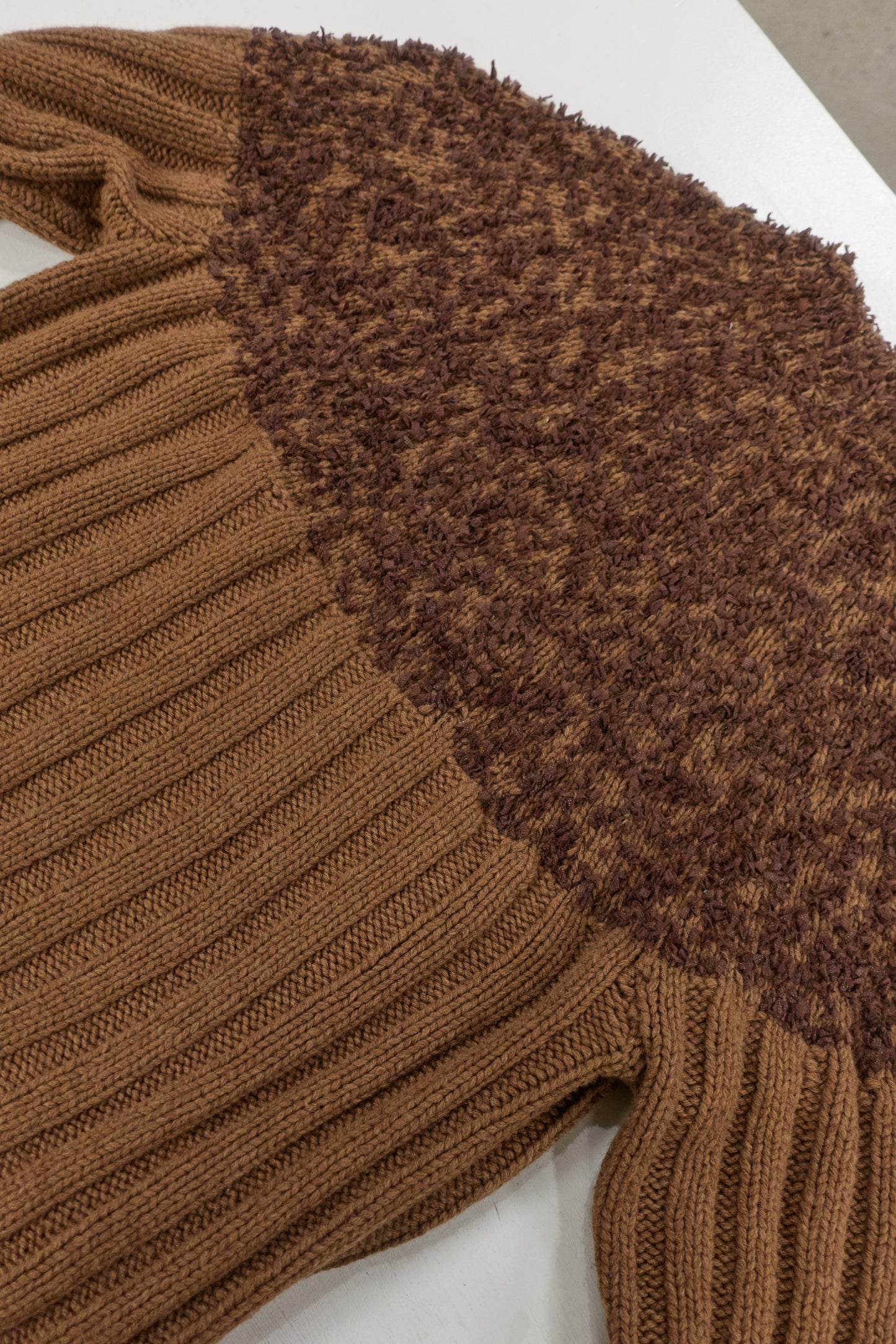 Issey Miyake Men 1996 textural rib knit jumper