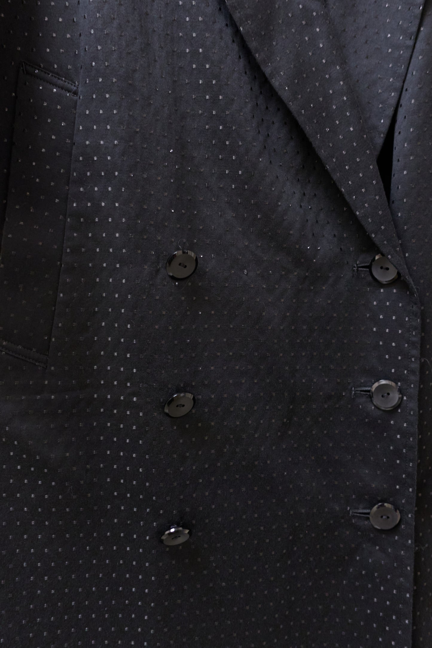 Limi Feu sparkly lightweight double breasted coat