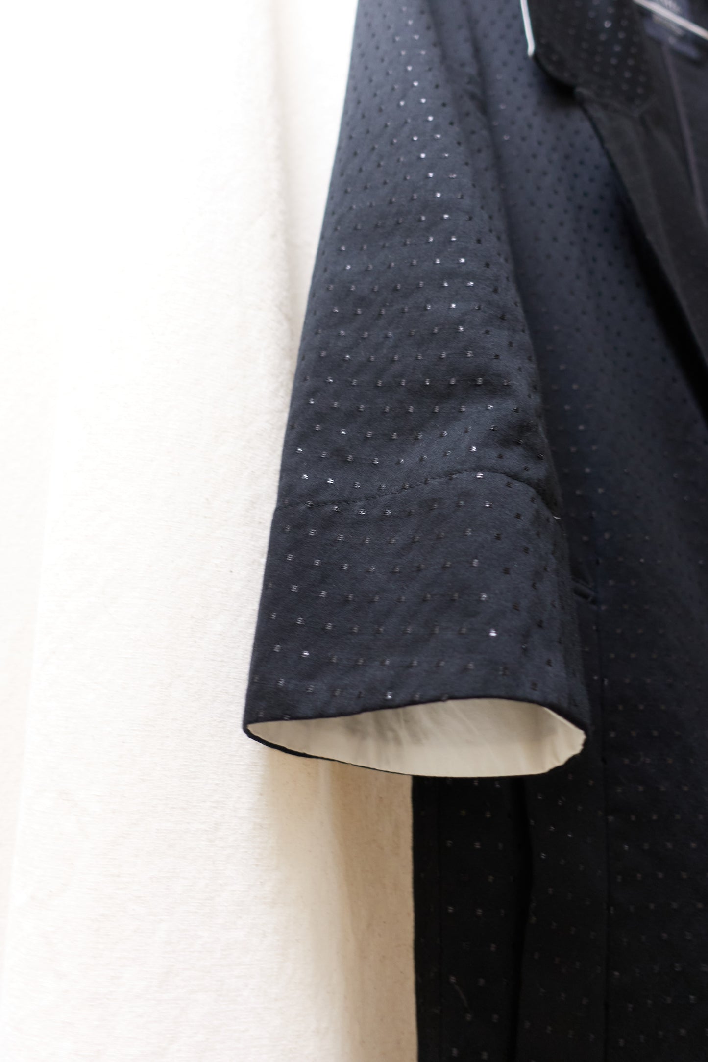 Limi Feu sparkly lightweight double breasted coat