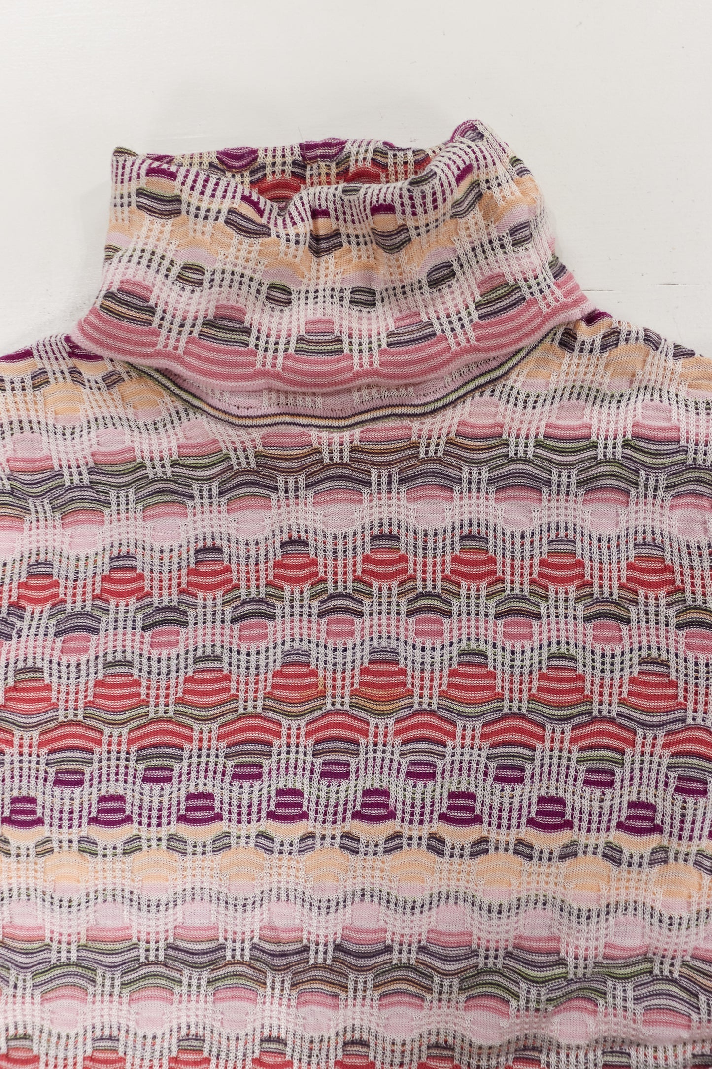 Missoni multicolour textural knit turtleneck
