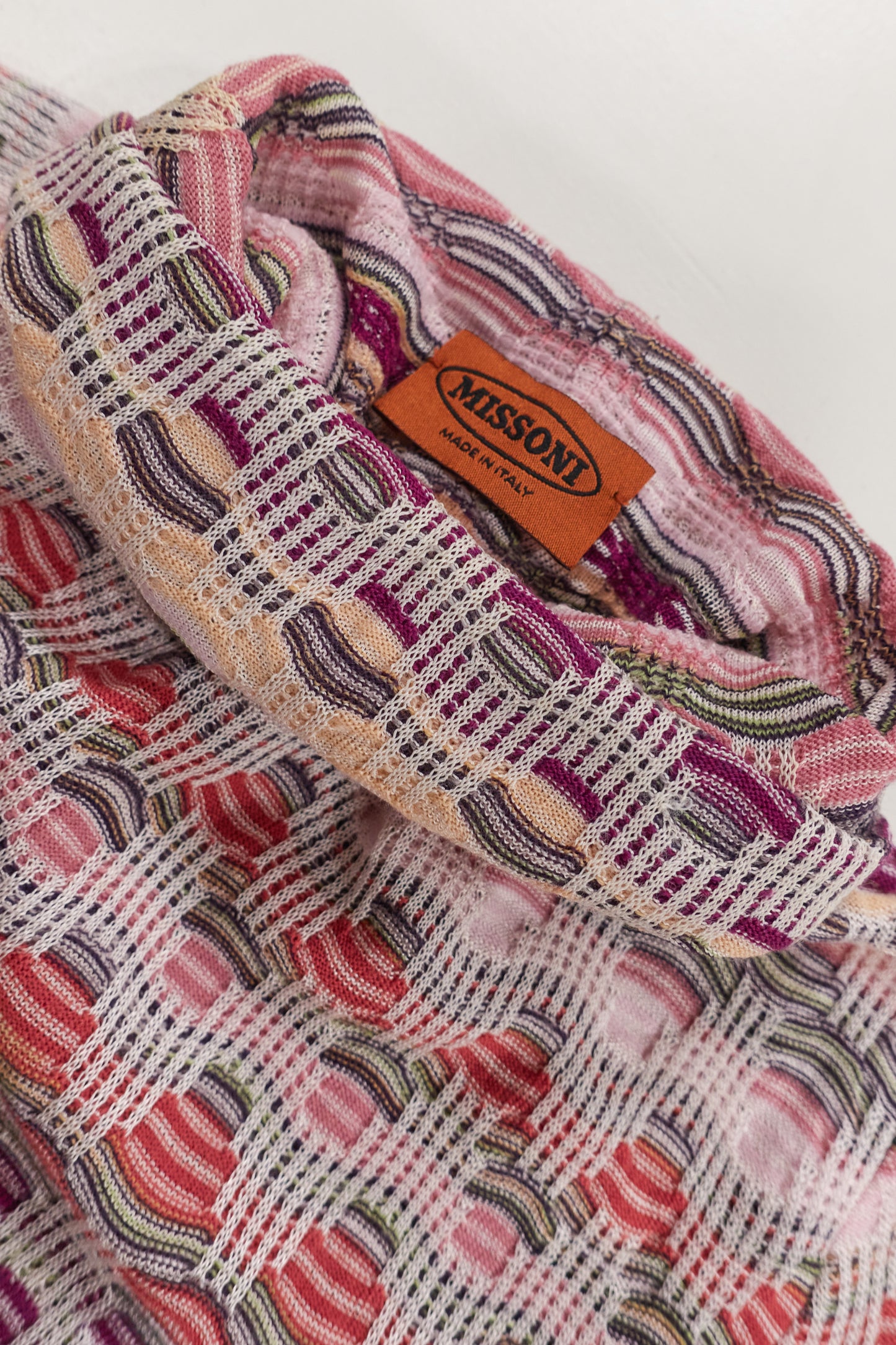 Missoni multicolour textural knit turtleneck