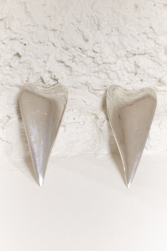 Vipère Erotique cast silver earrings