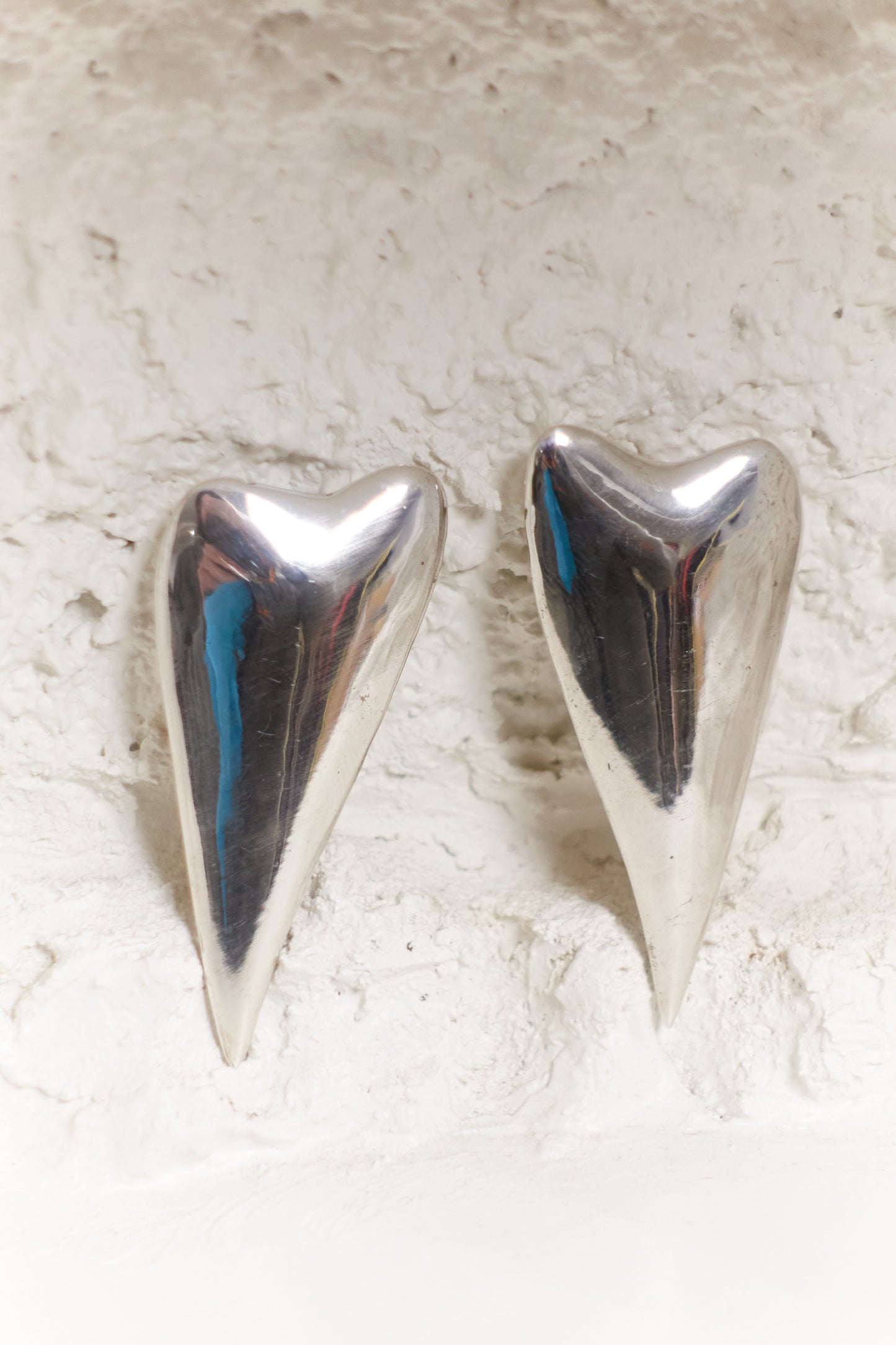 Vipère Erotique cast silver earrings