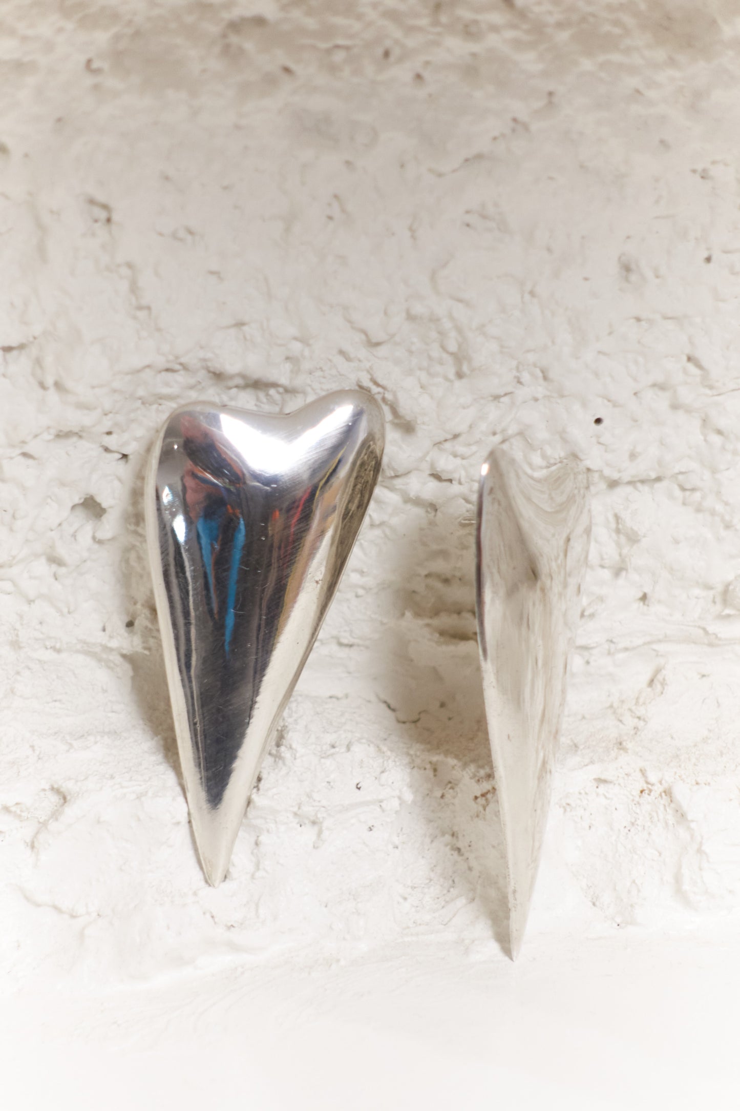 Vipère Erotique cast silver earrings