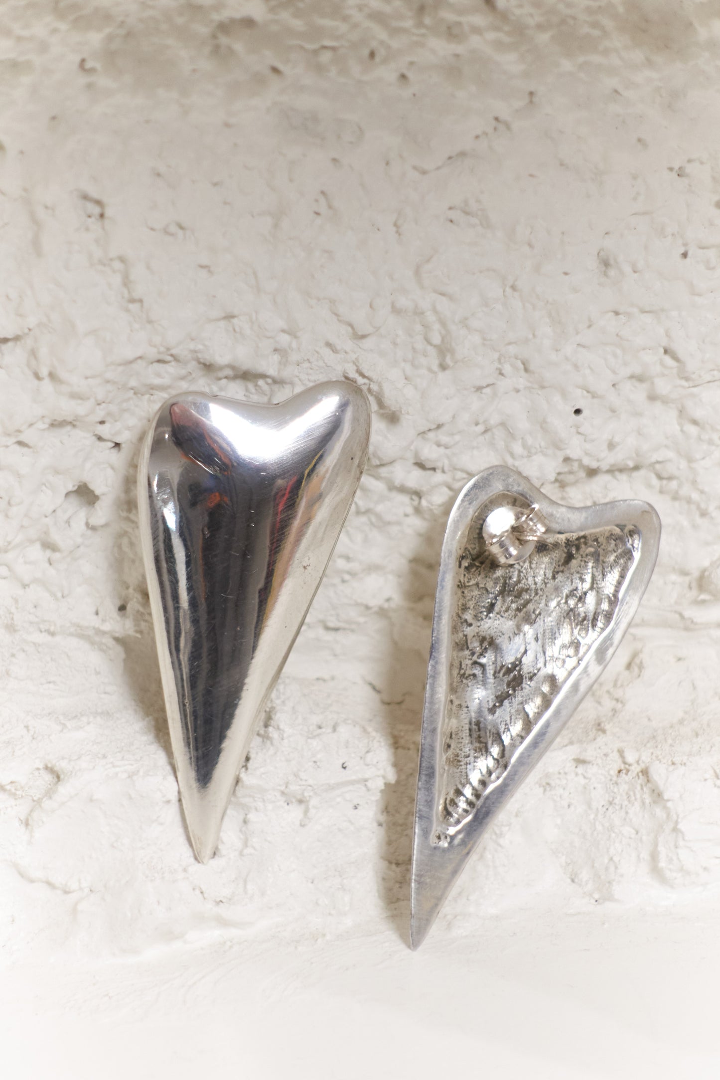 Vipère Erotique cast silver earrings