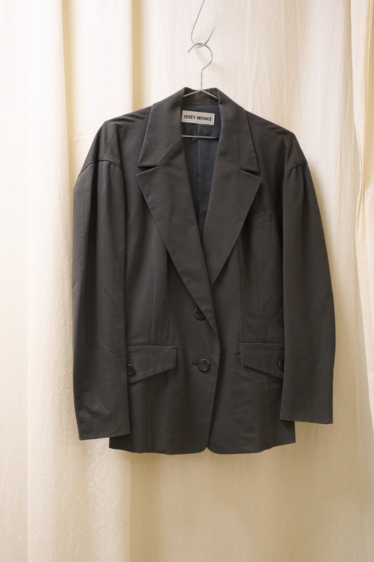 Issey Miyake 1998 cinched waist two button blazer