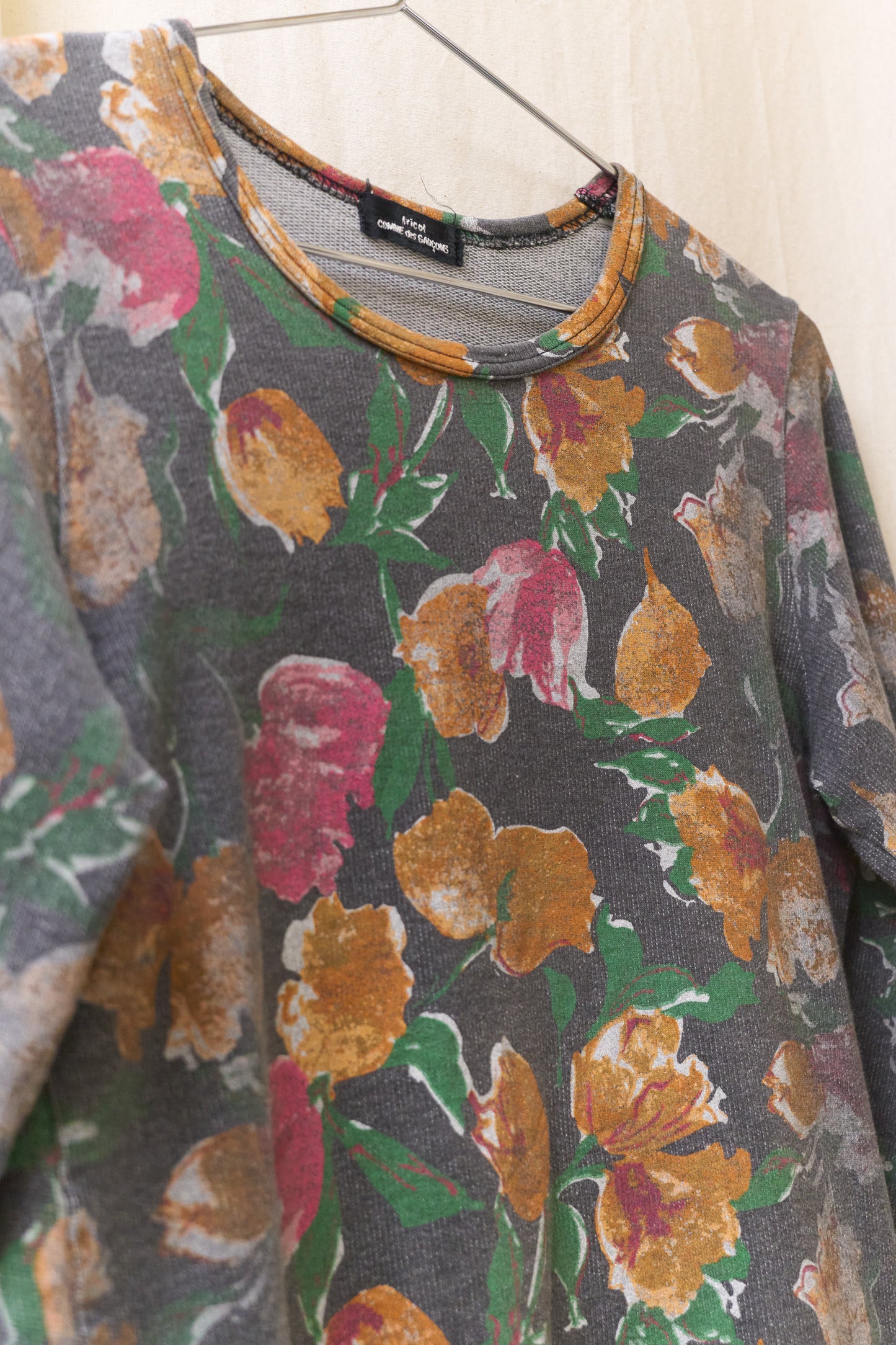 Tricot Comme des Garcons 2001 floral print longsleeve  t-shirt