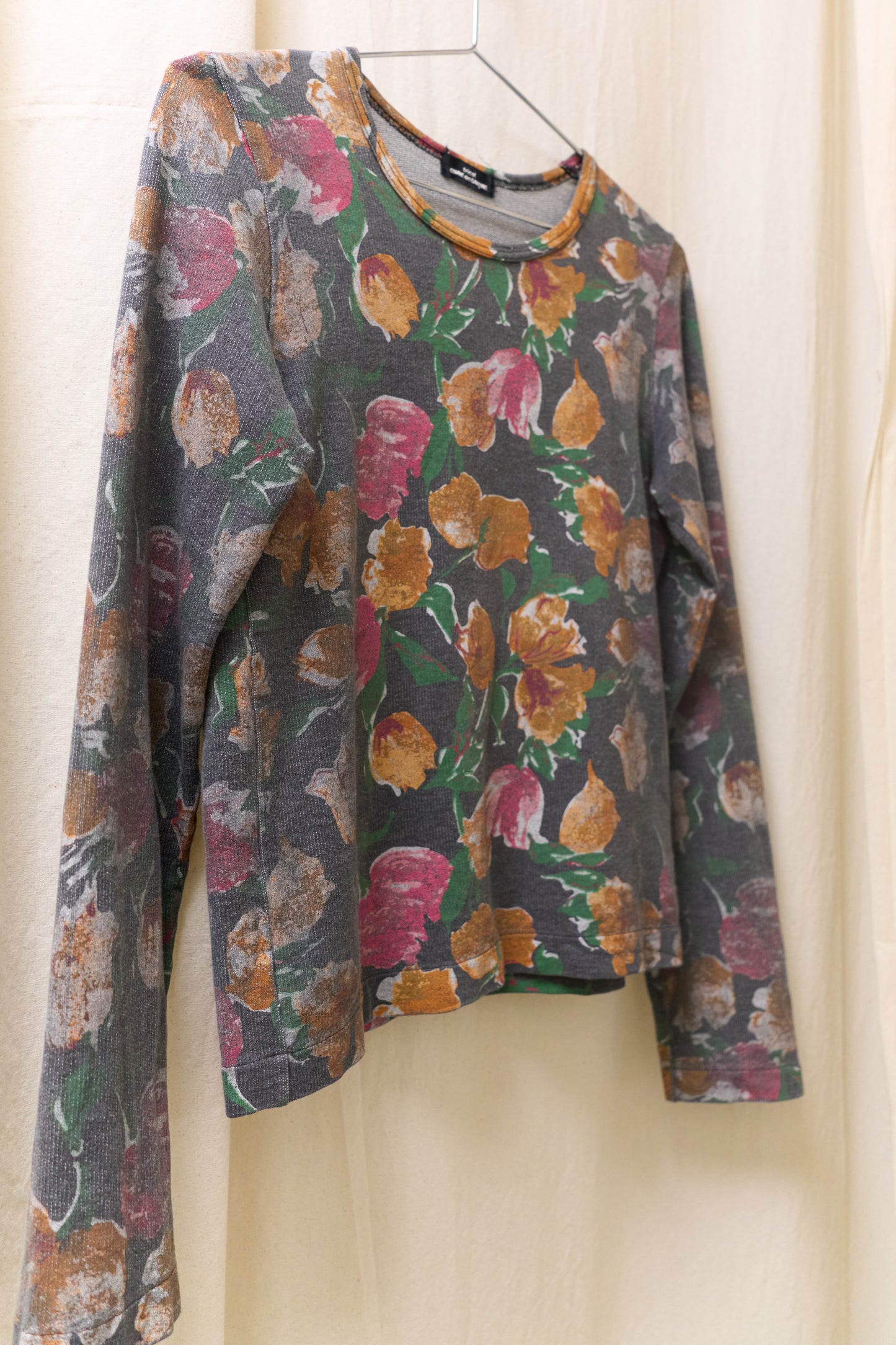 Tricot Comme des Garcons 2001 floral print longsleeve  t-shirt