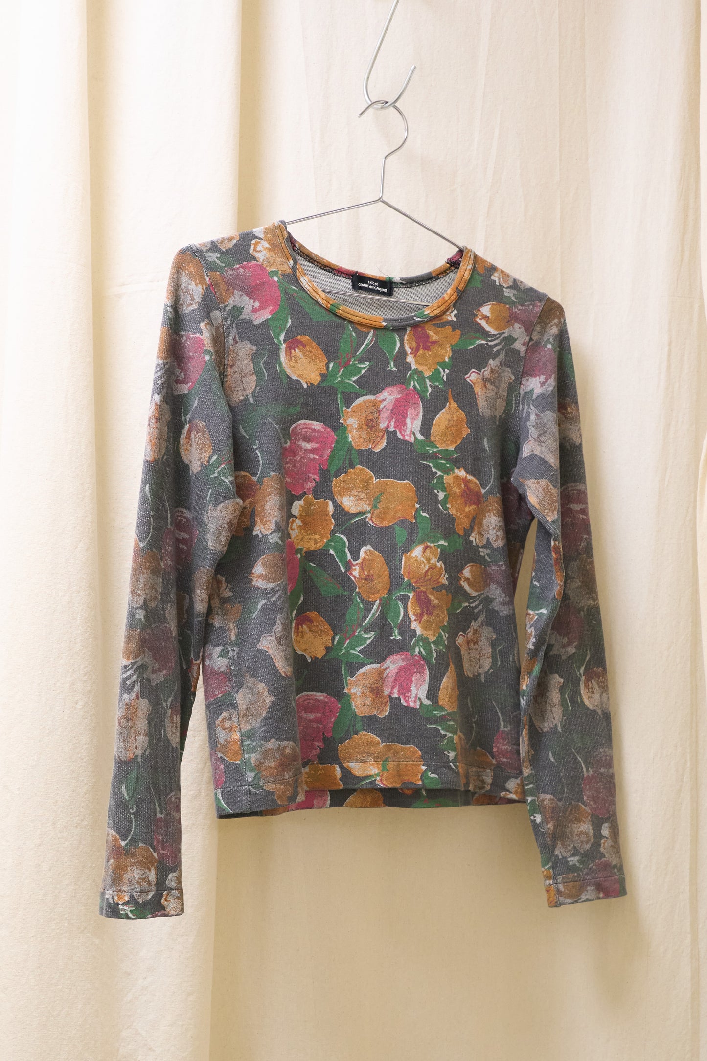 Tricot Comme des Garcons 2001 floral print longsleeve  t-shirt