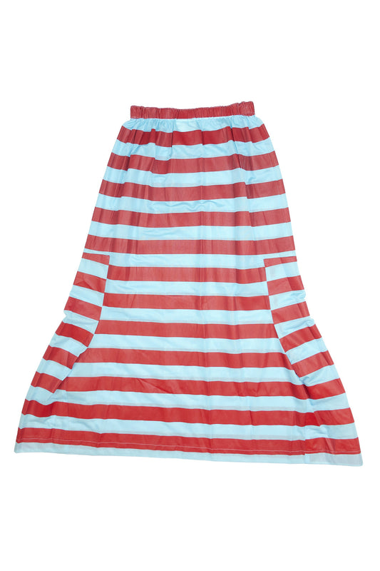 Comme Des Garcons Robe De chambre 1996 distorted stripe skirt