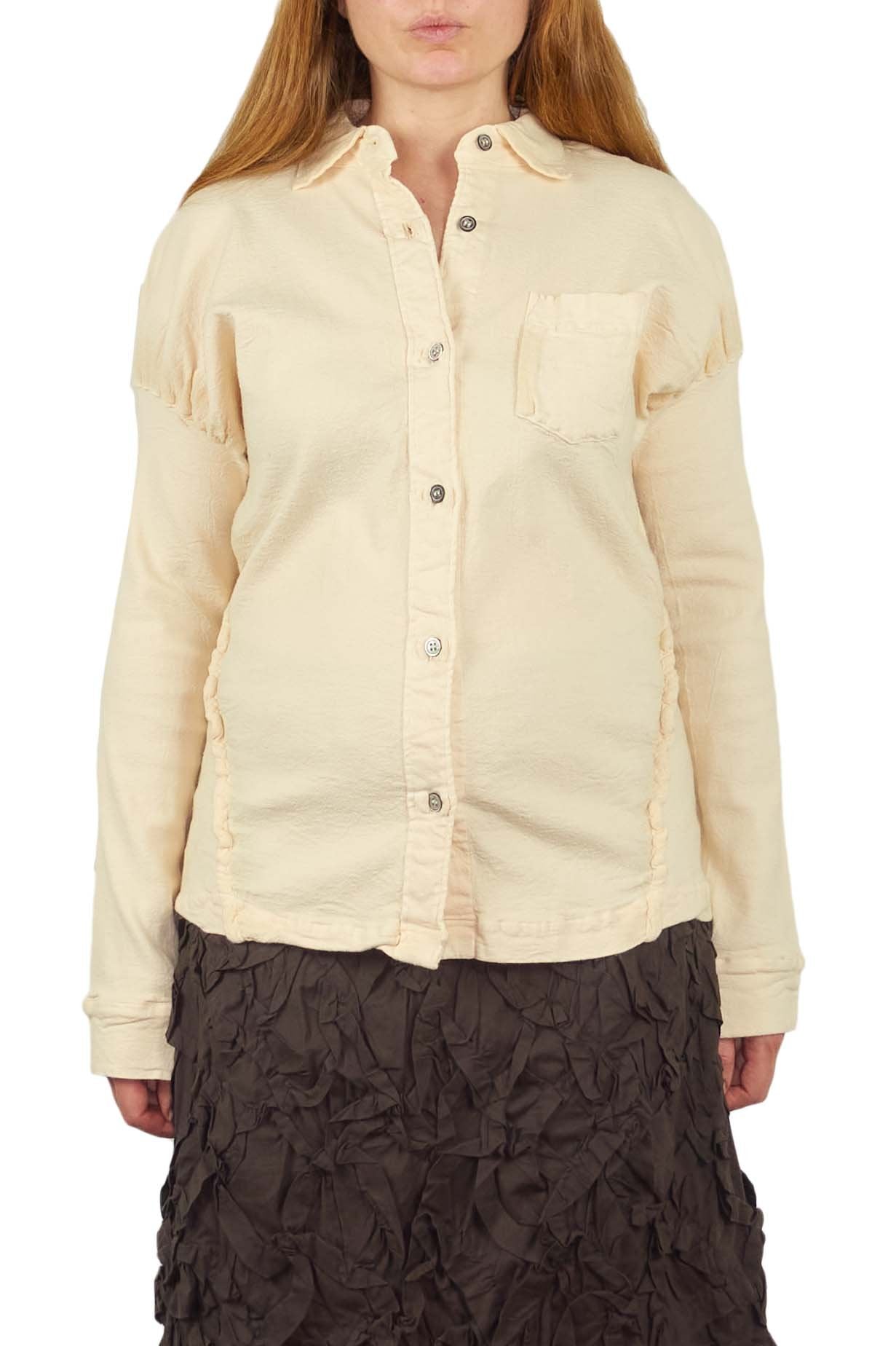 Issey Miyake strechy exaggerated seam shirt