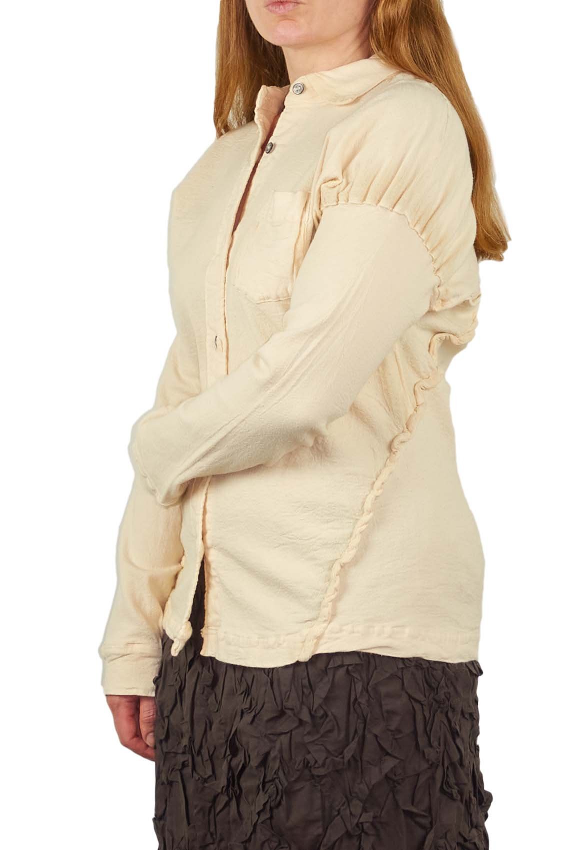 Issey Miyake strechy exaggerated seam shirt
